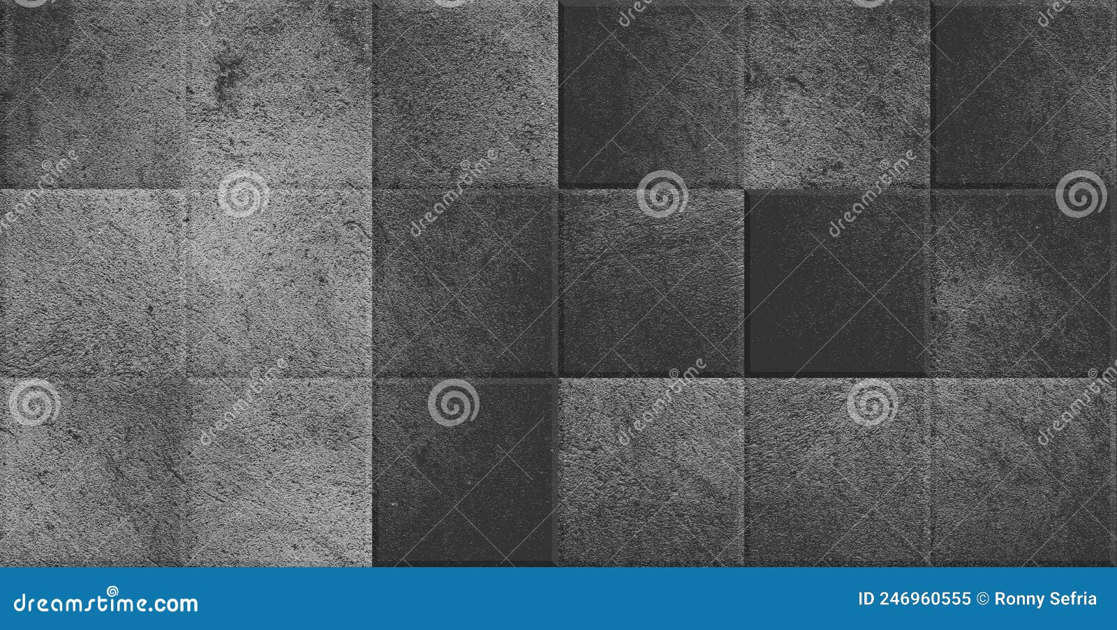 Old Ceramic Tile with Cement Texture. Cement and Concrete Stone Mosaic