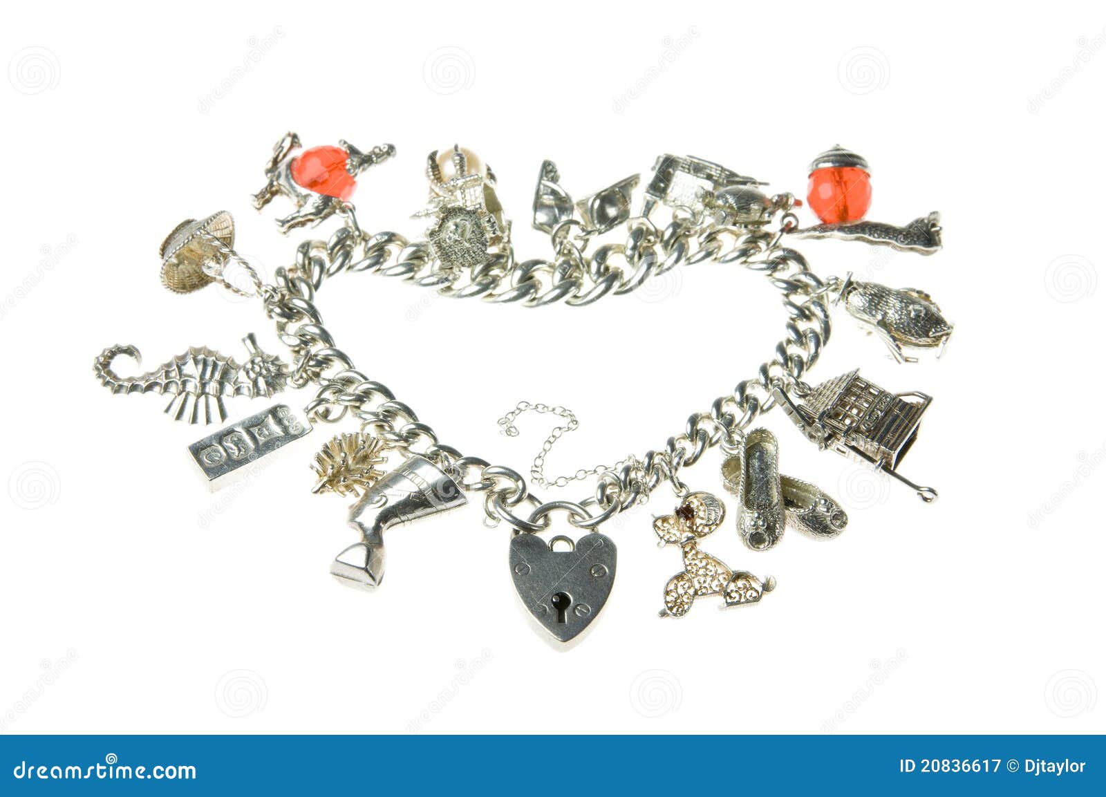 old charm bracelet heart