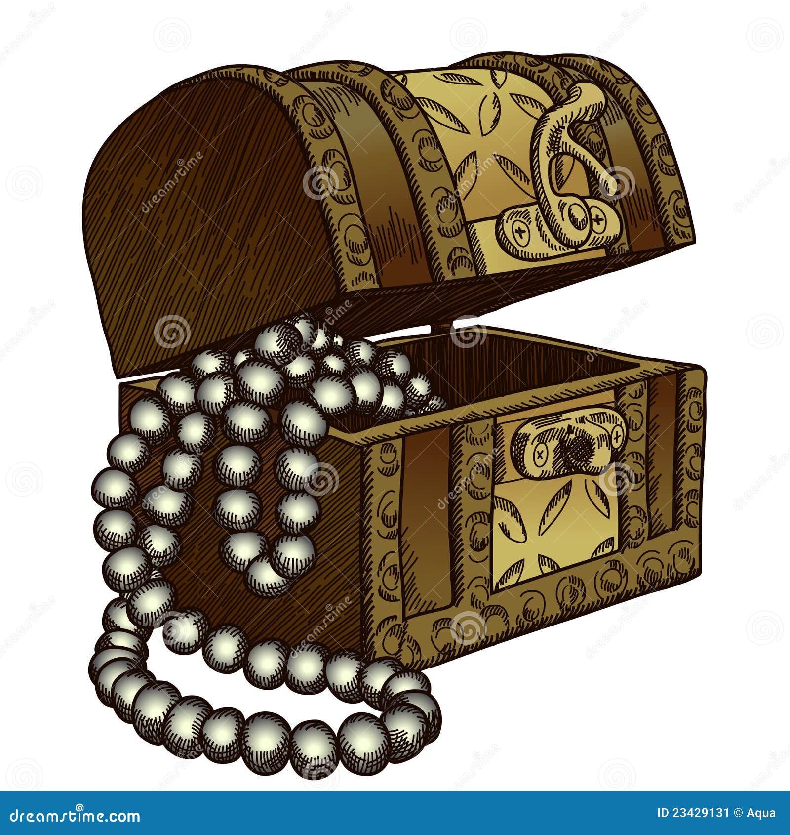 Old chest stock vector. Illustration of snap, 23429131