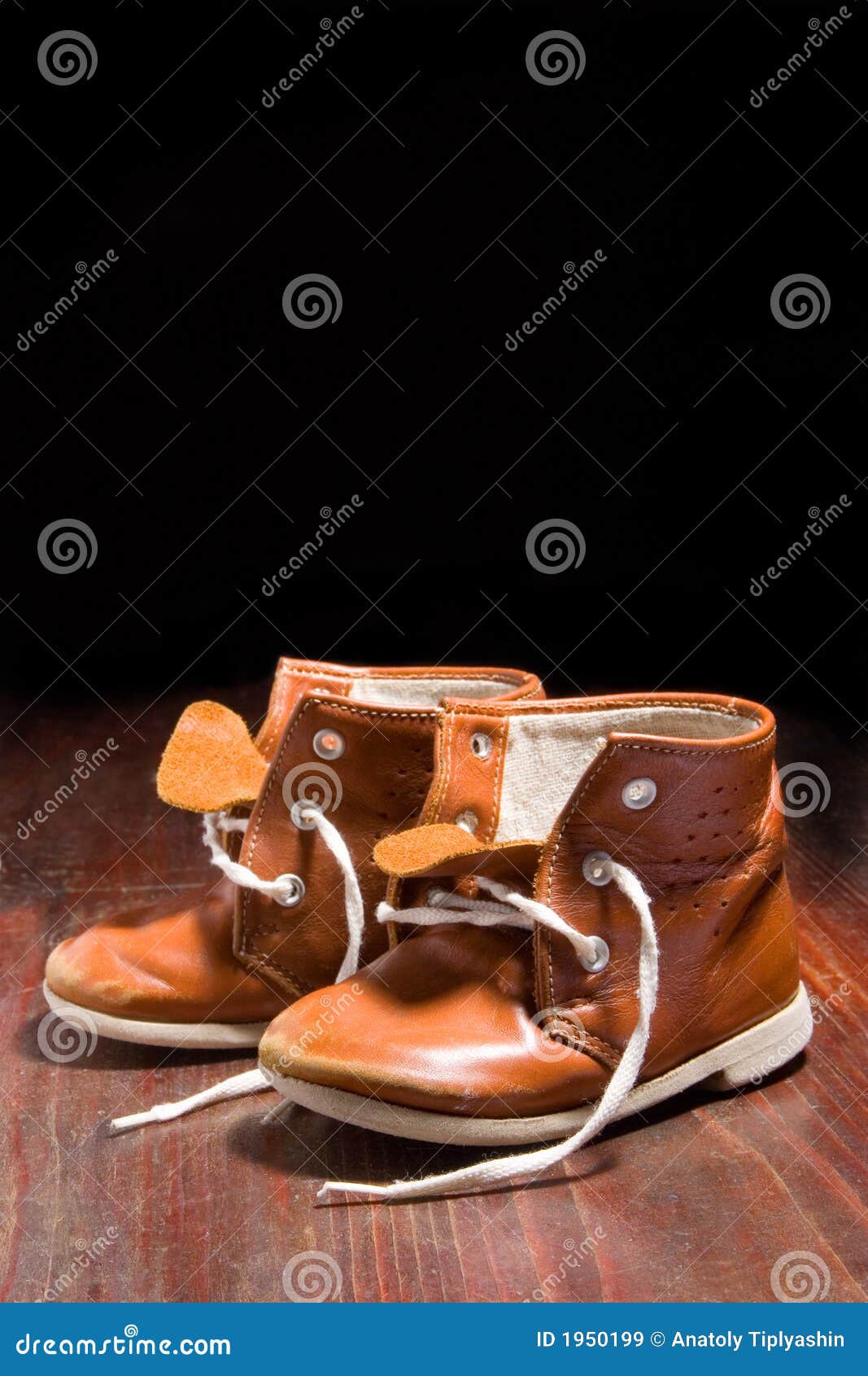 Old child s boot stock image. Image of board, plank, footwear - 1950199