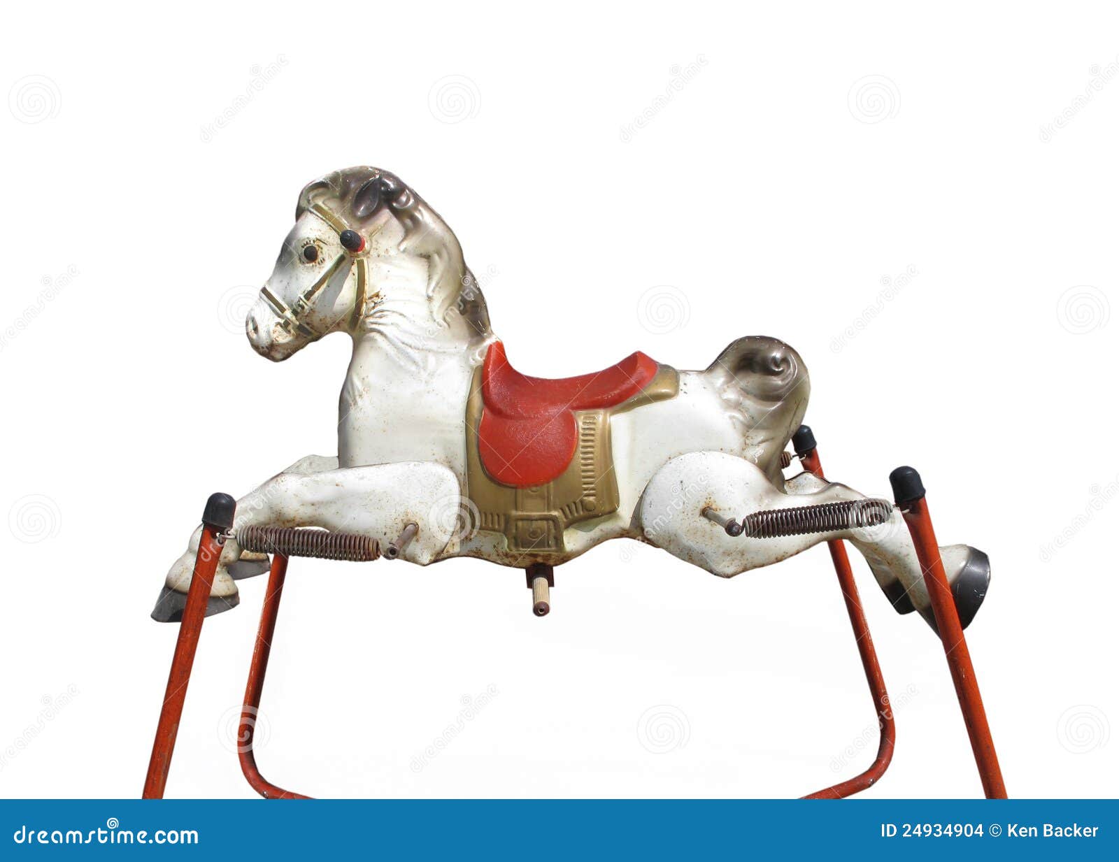 Old Child’s Spring Hobby Horse Isolated Stock Images Image 24934904