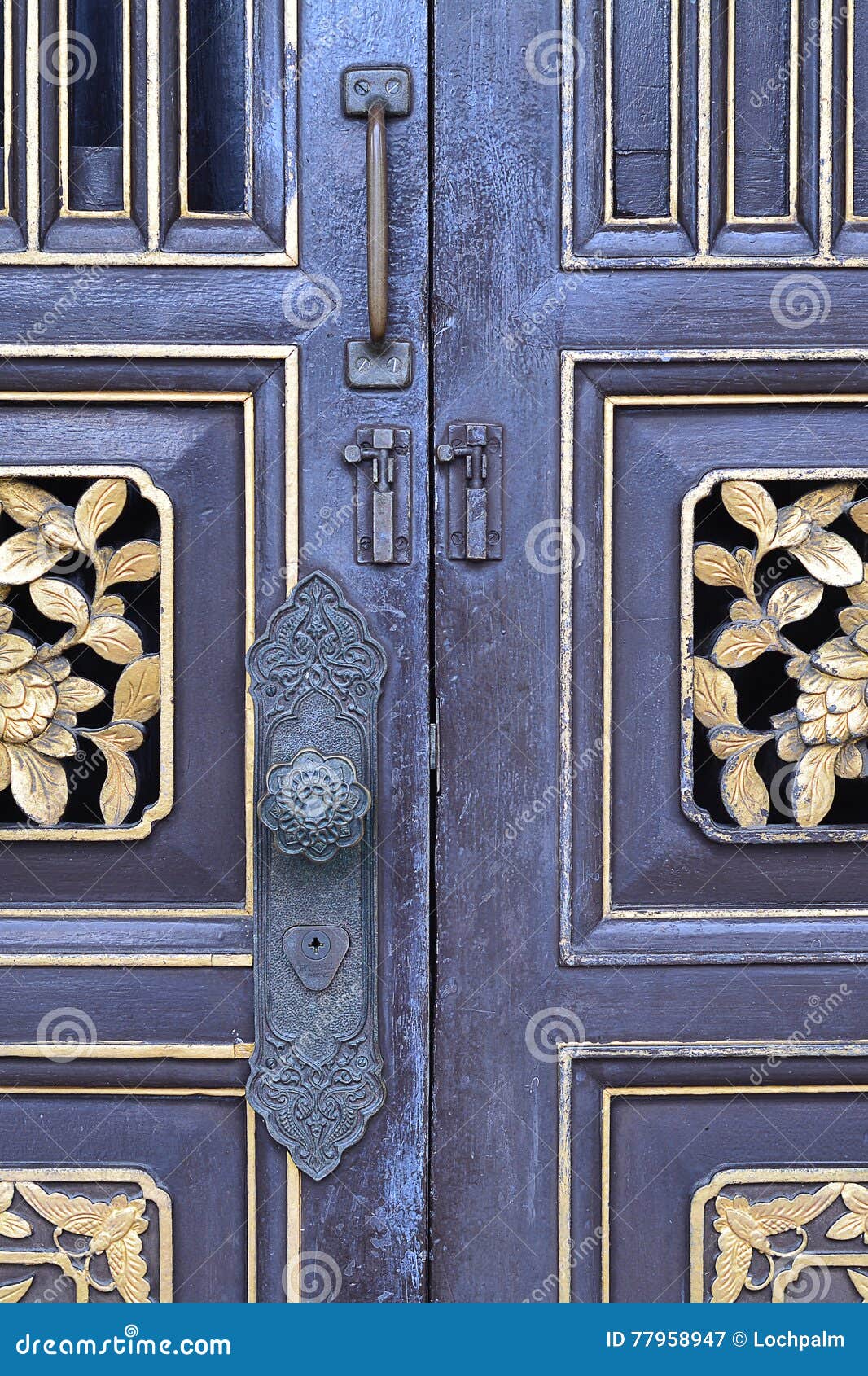 old chinese door decoration.