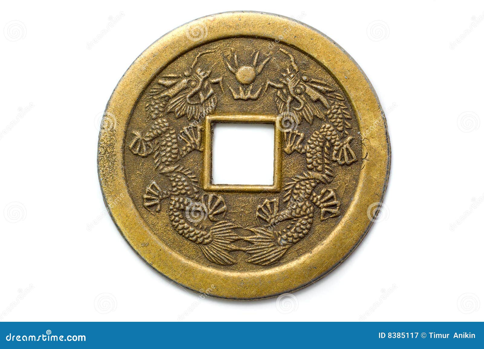 old chinese feng shui lucky coin