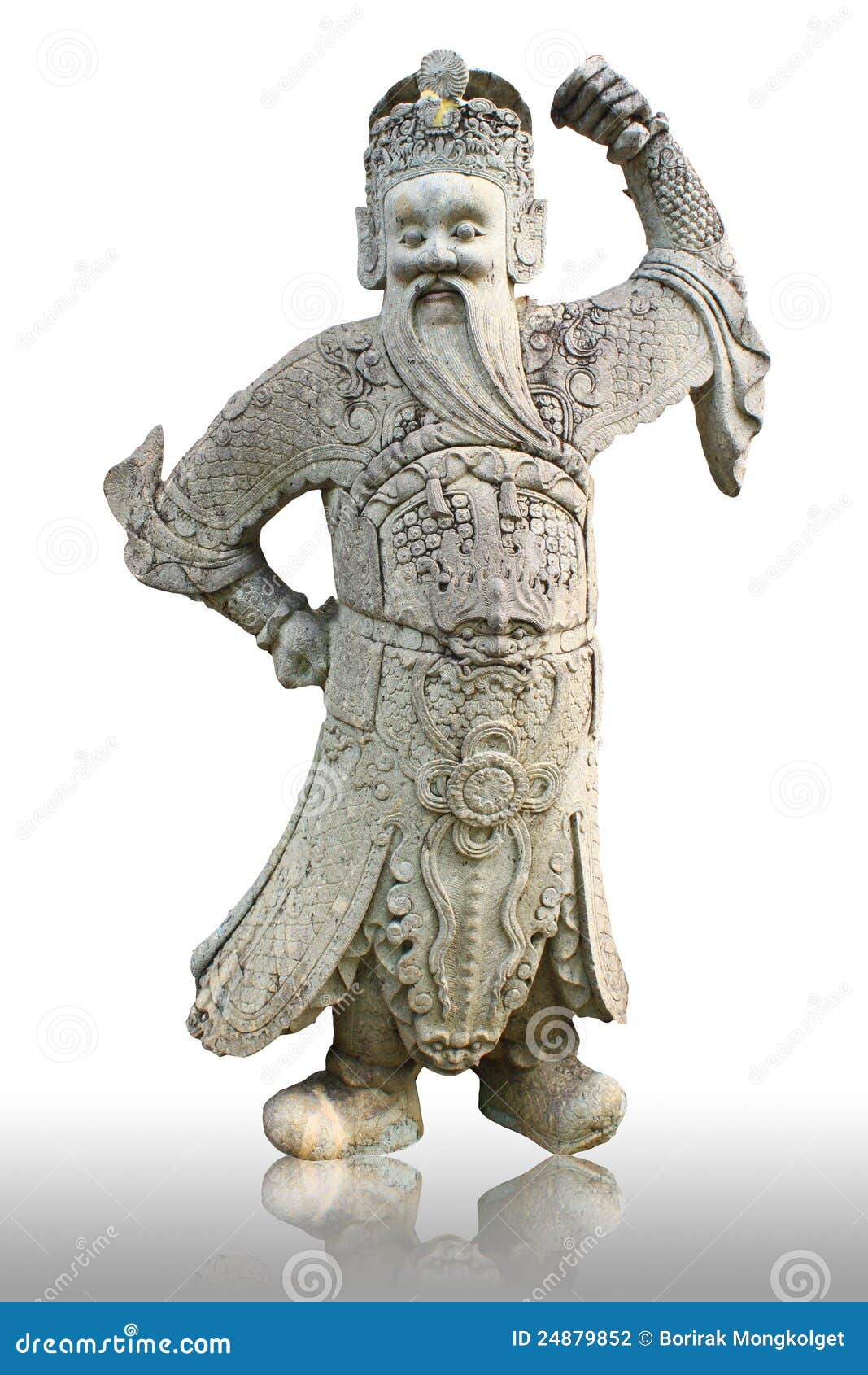 Old Chinese Statue in the Buddhist Tample Stock Photo Image of