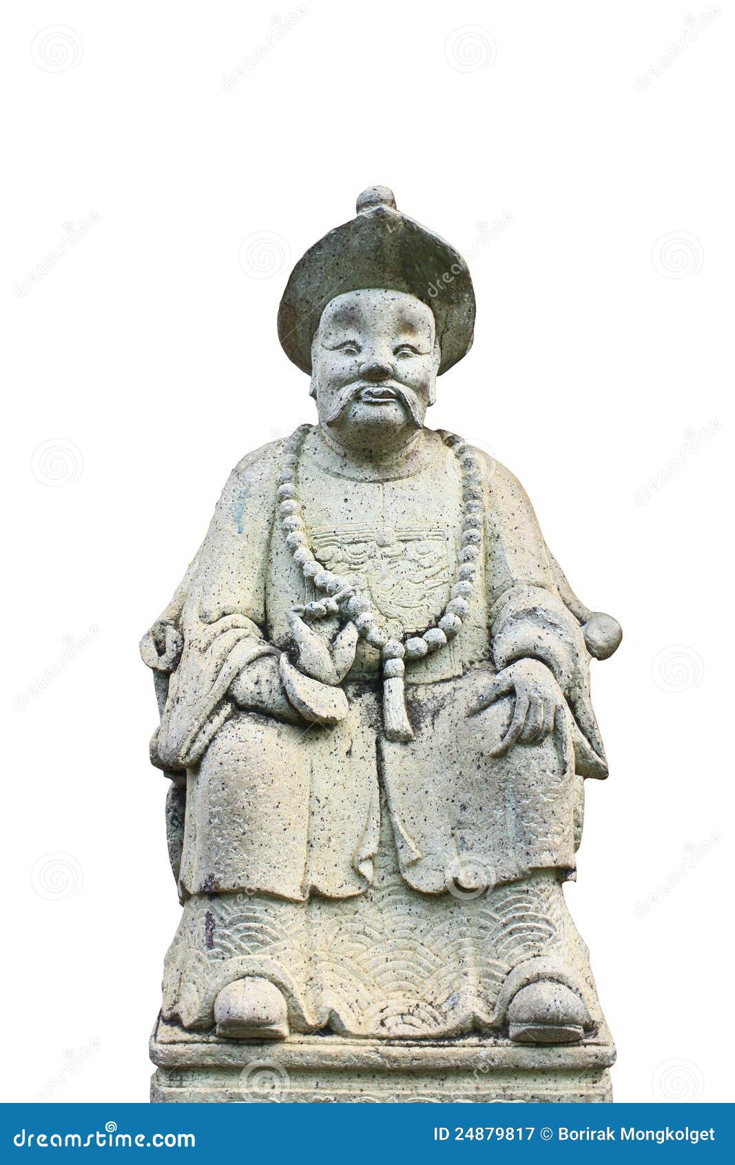 Old Chinese Statue, Wat Pra Kaew Stock Image Image of dragon, beards