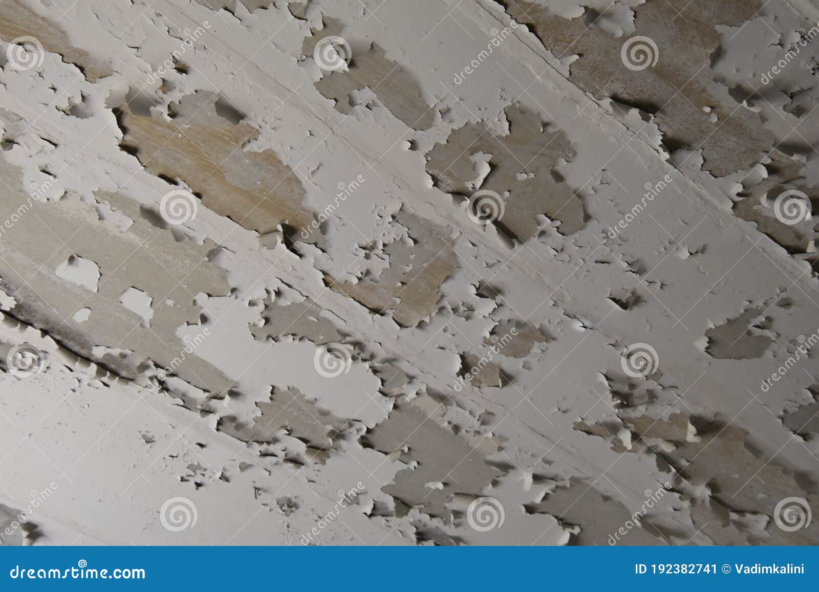 Old Chopped Paint on a Concrete Ceiling. Stock Image Image of paint