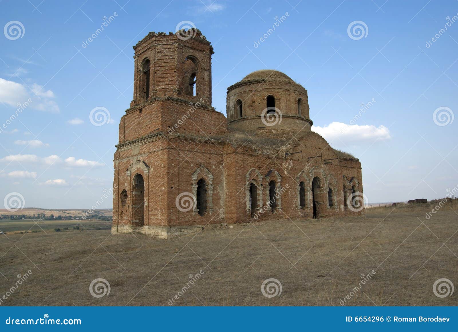 old church destroyed during wo. rostov-on-don, rus