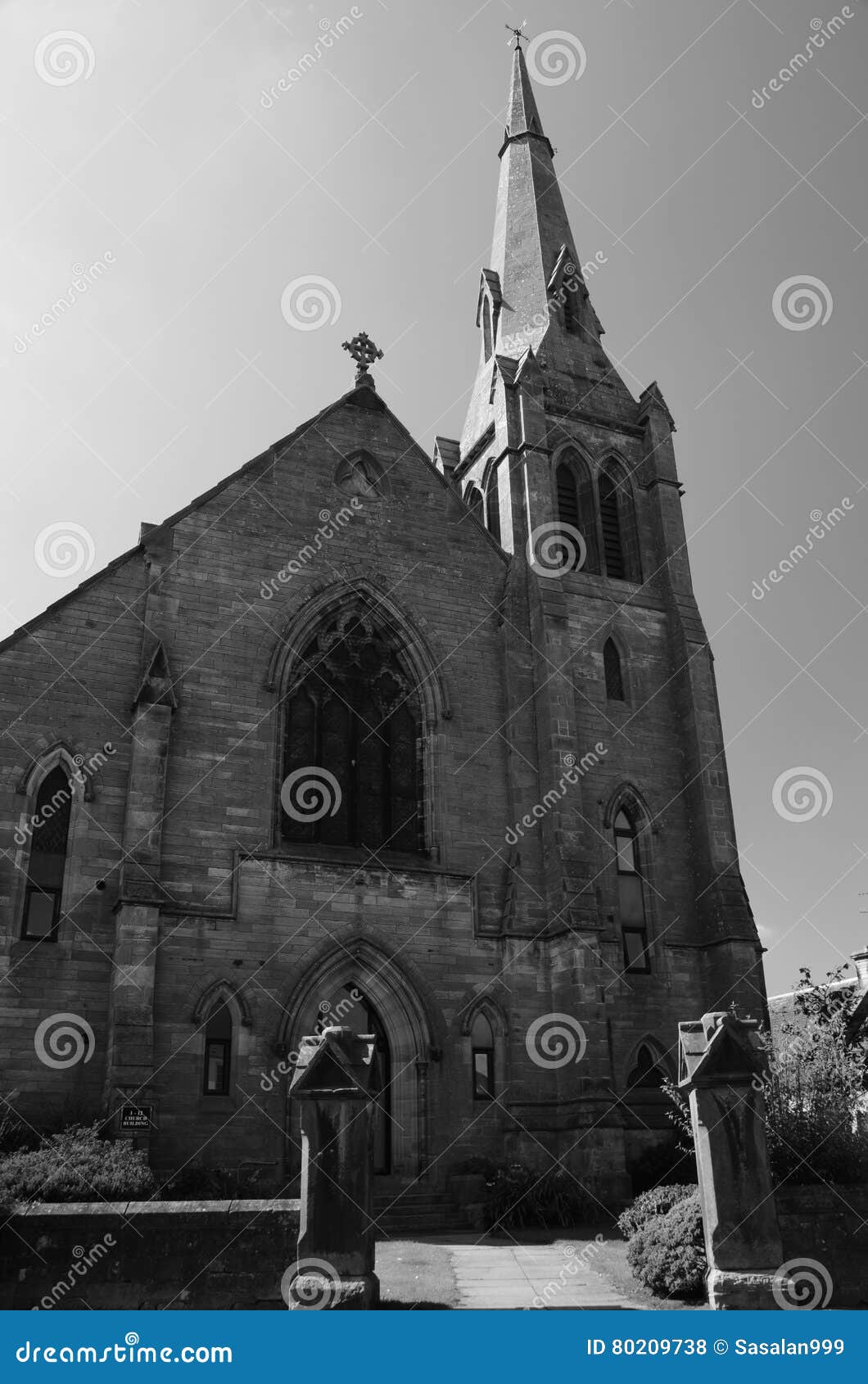 Old Church stock photo. Image of village, perthshire 80209738