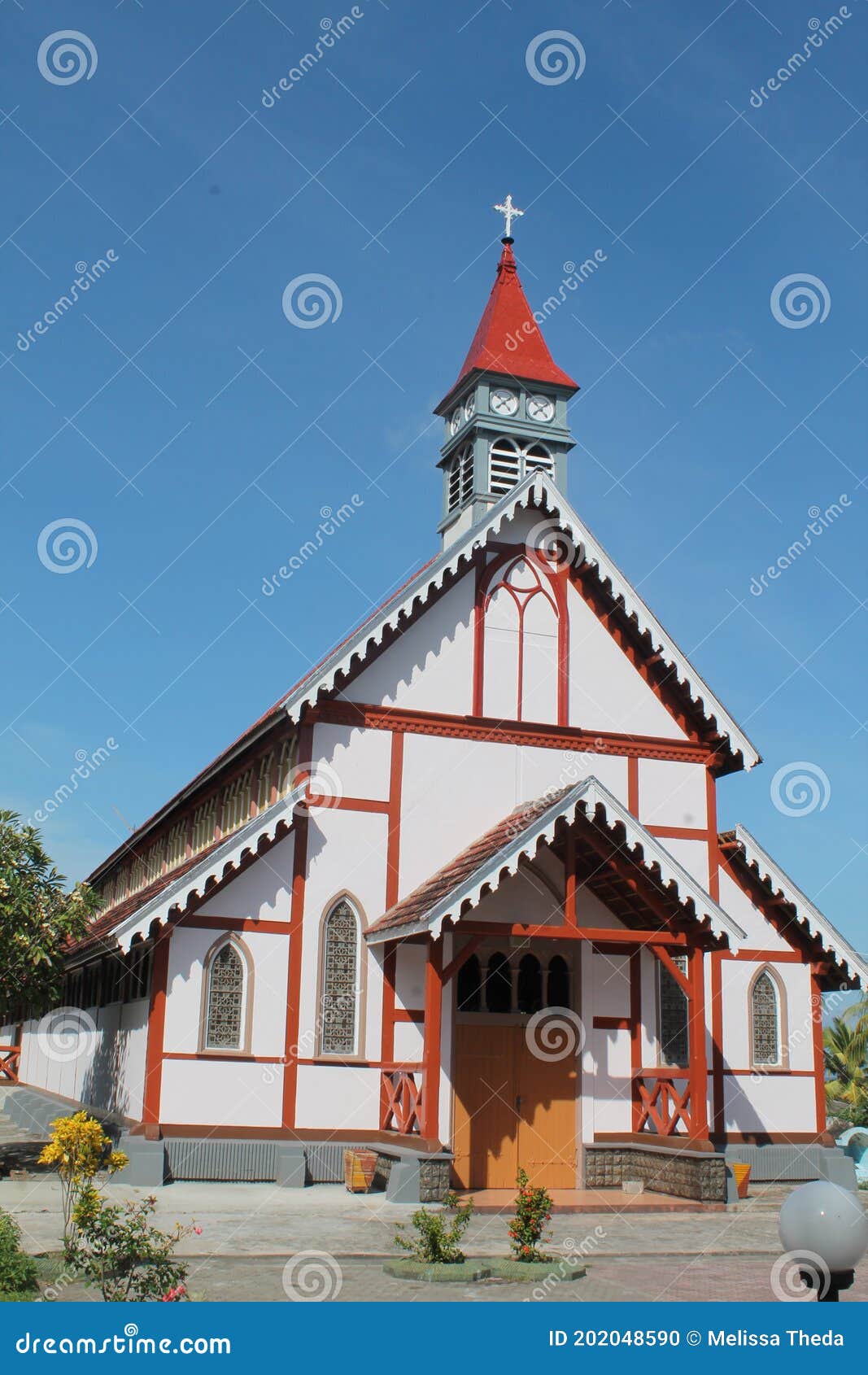 old church in sikka, indonesia