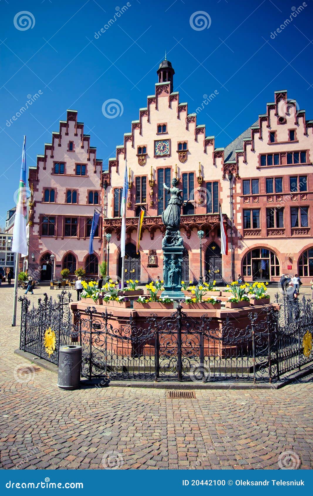 old city of frankfurt. roemer place