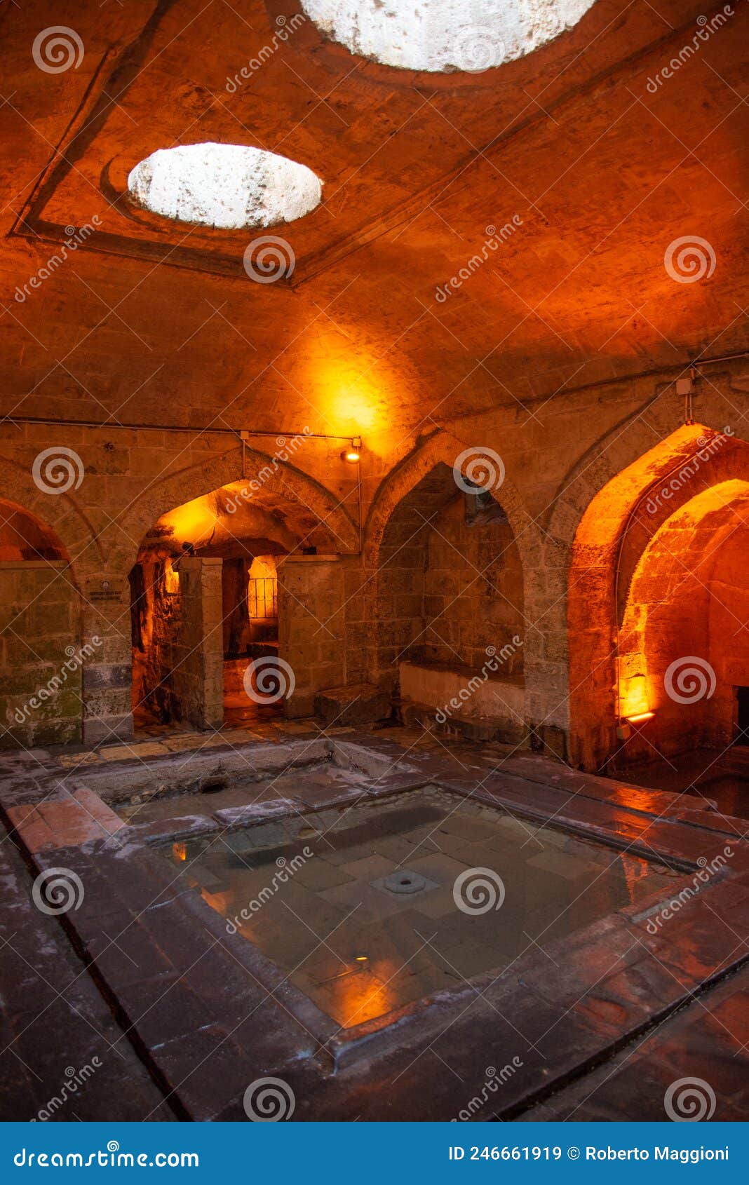 gaziantep old city, turkey, underground water cistern