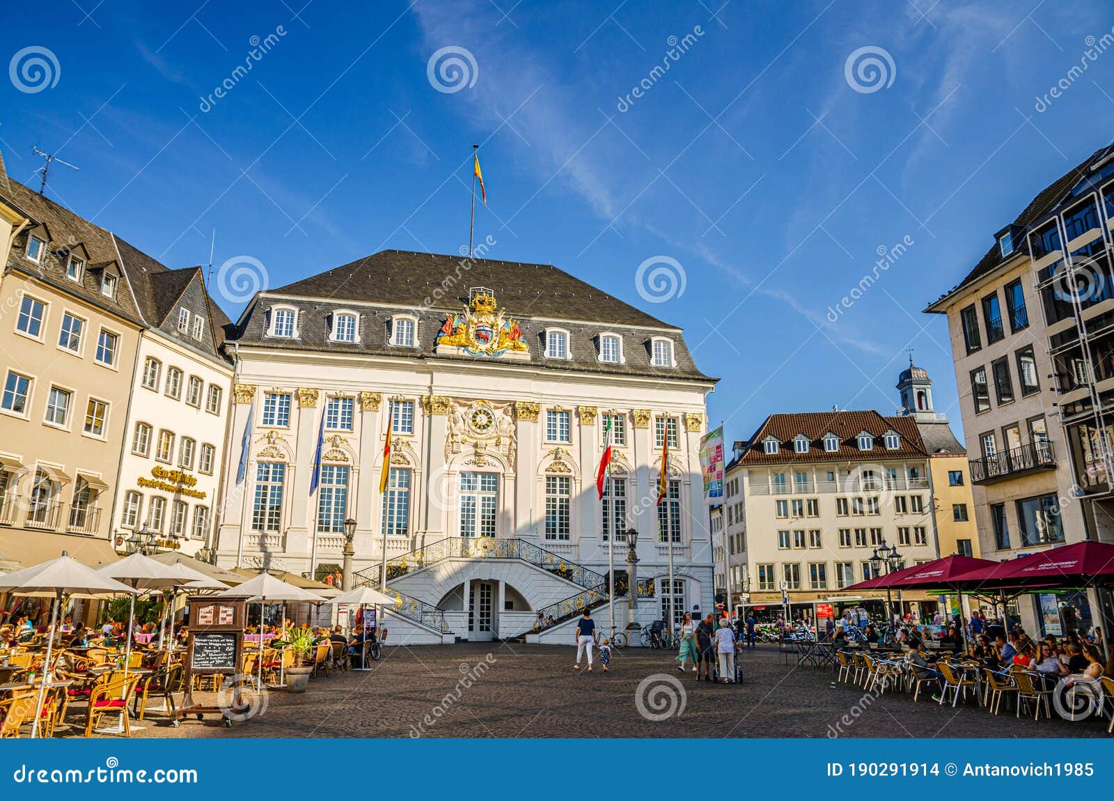 Old City Hall or Altes Rathaus Bundesstadt Bonn Editorial Stock Image 