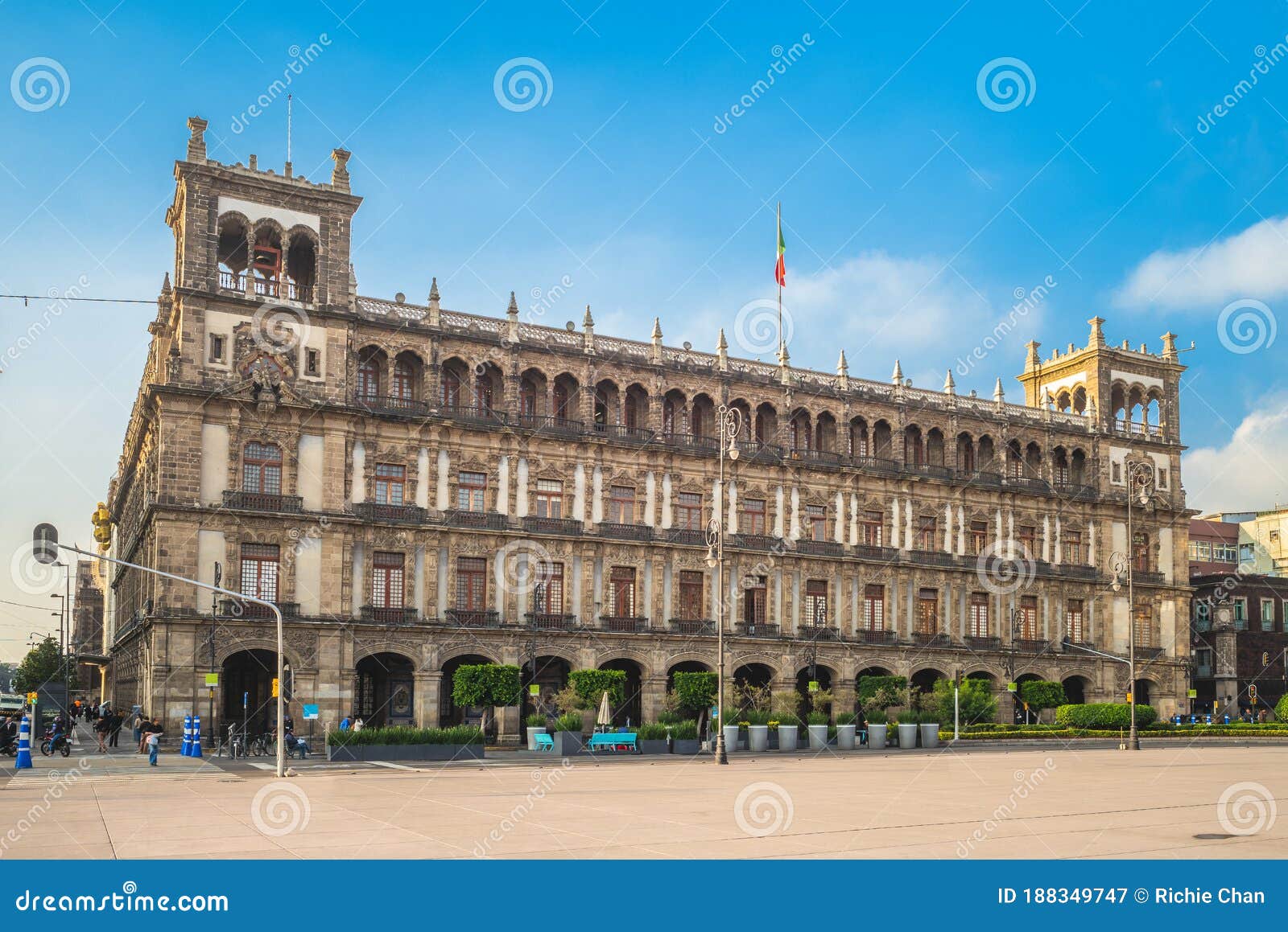 old city hall of mexico city near zocalo