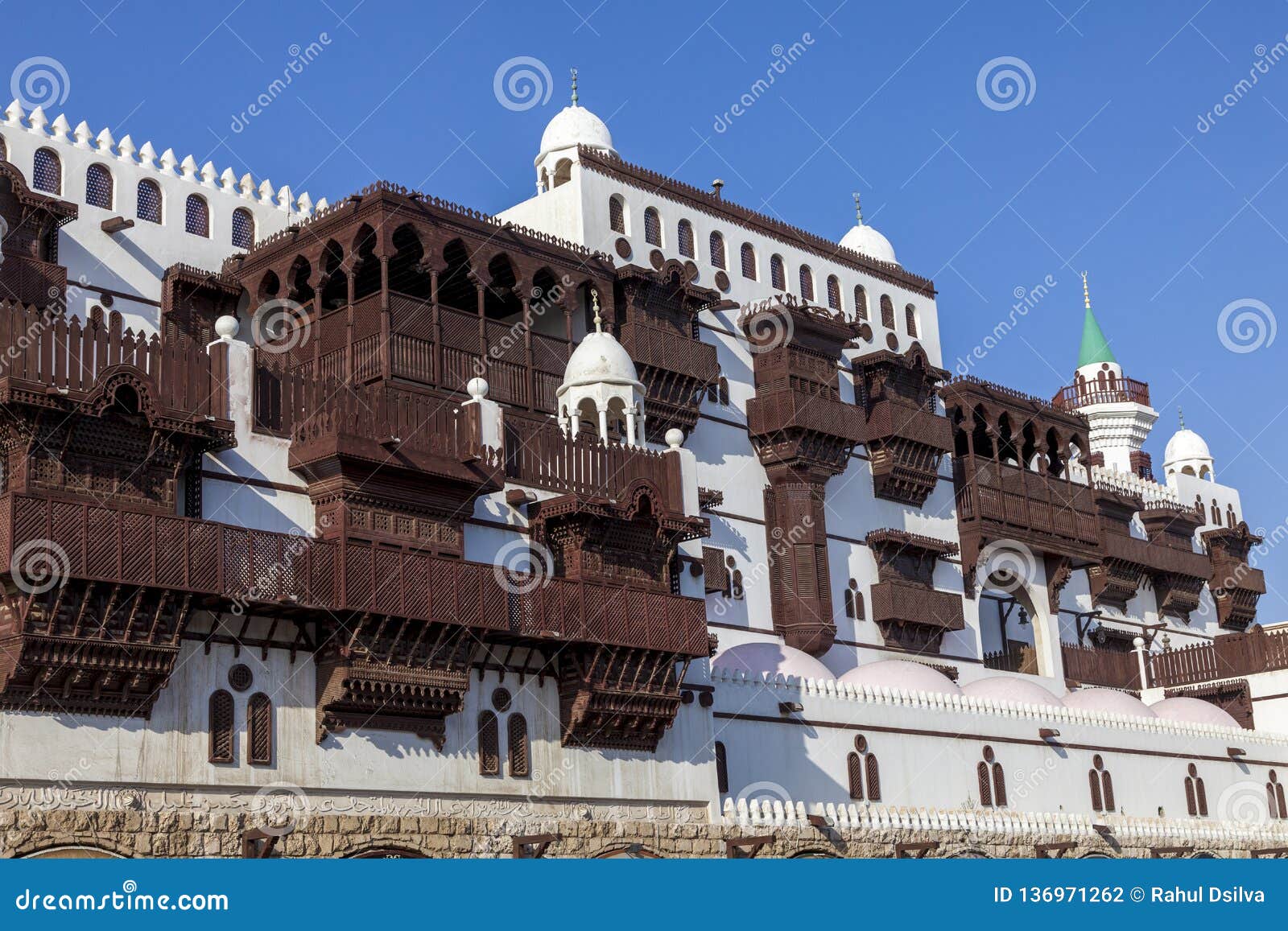 old city in jeddah, saudi arabia known as historical jeddah. old and heritage windows and doors in jeddah.saudi arabia