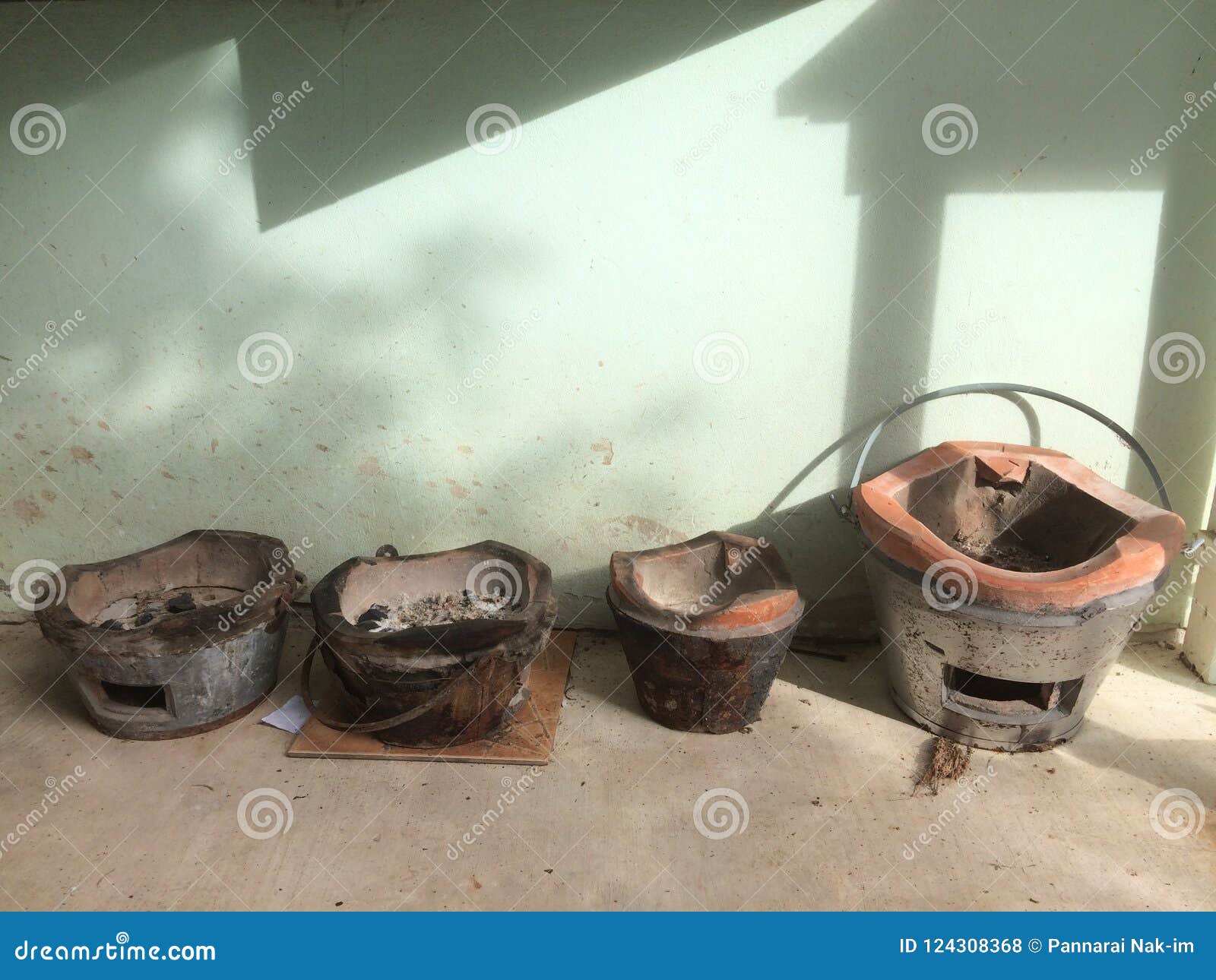 Clay Stove Isolated On White Background RoyaltyFree Stock Photo