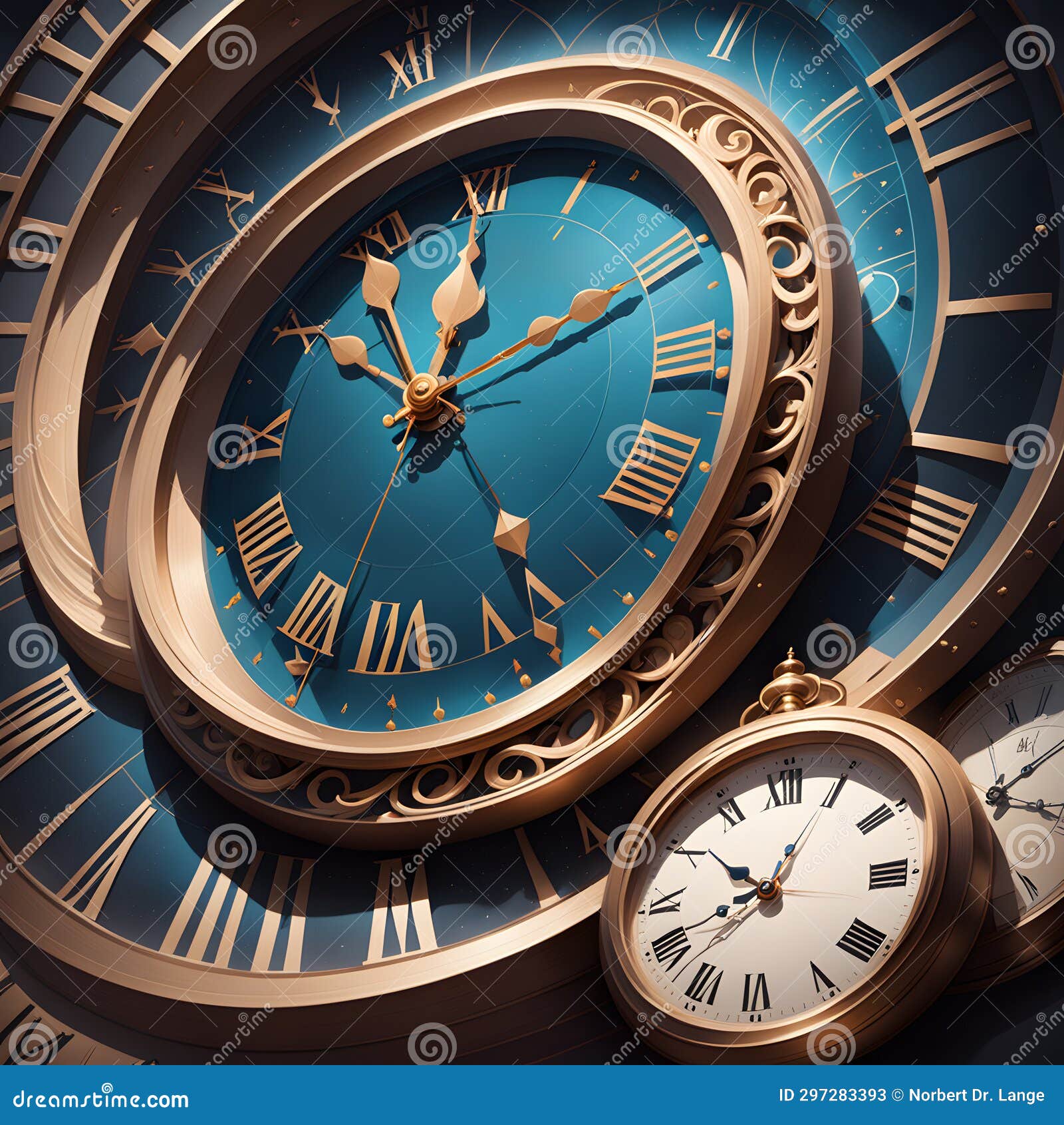 Old clock, AIgeneratet stock image. Image of synchronization 297283393