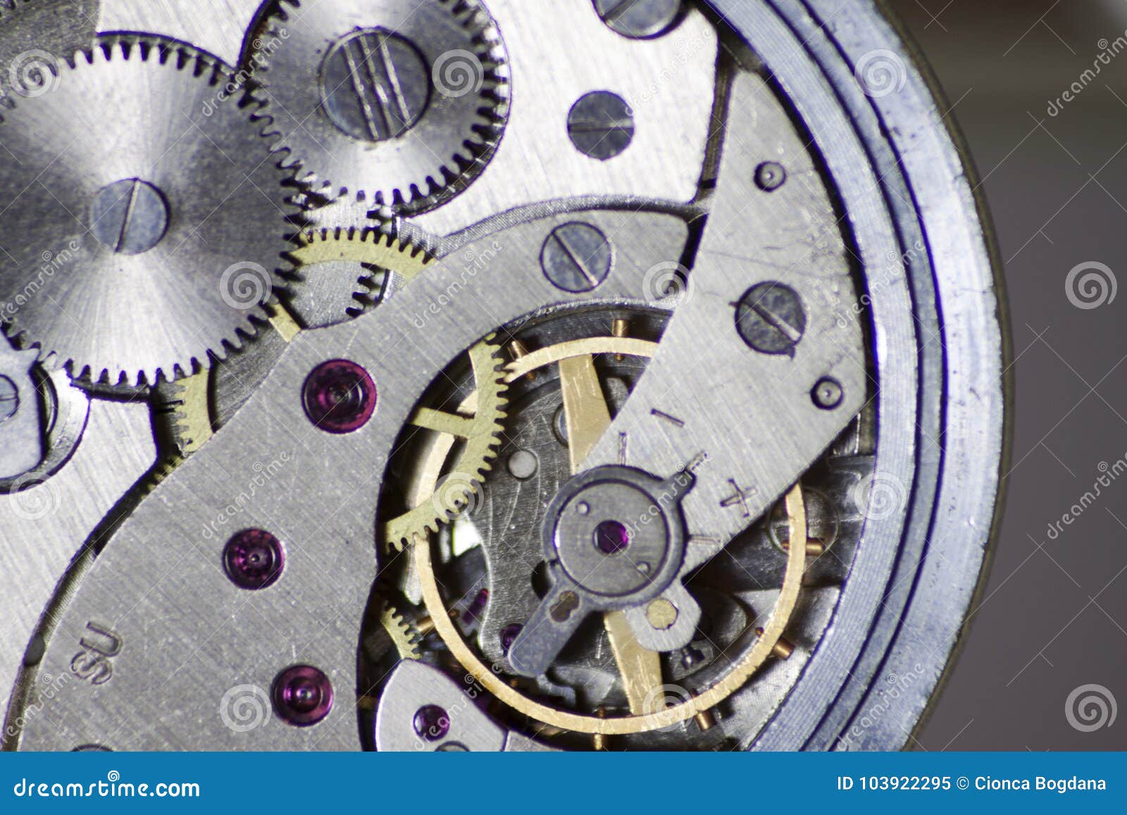 Clock Internal Mechanism Structure RoyaltyFree Stock Photo