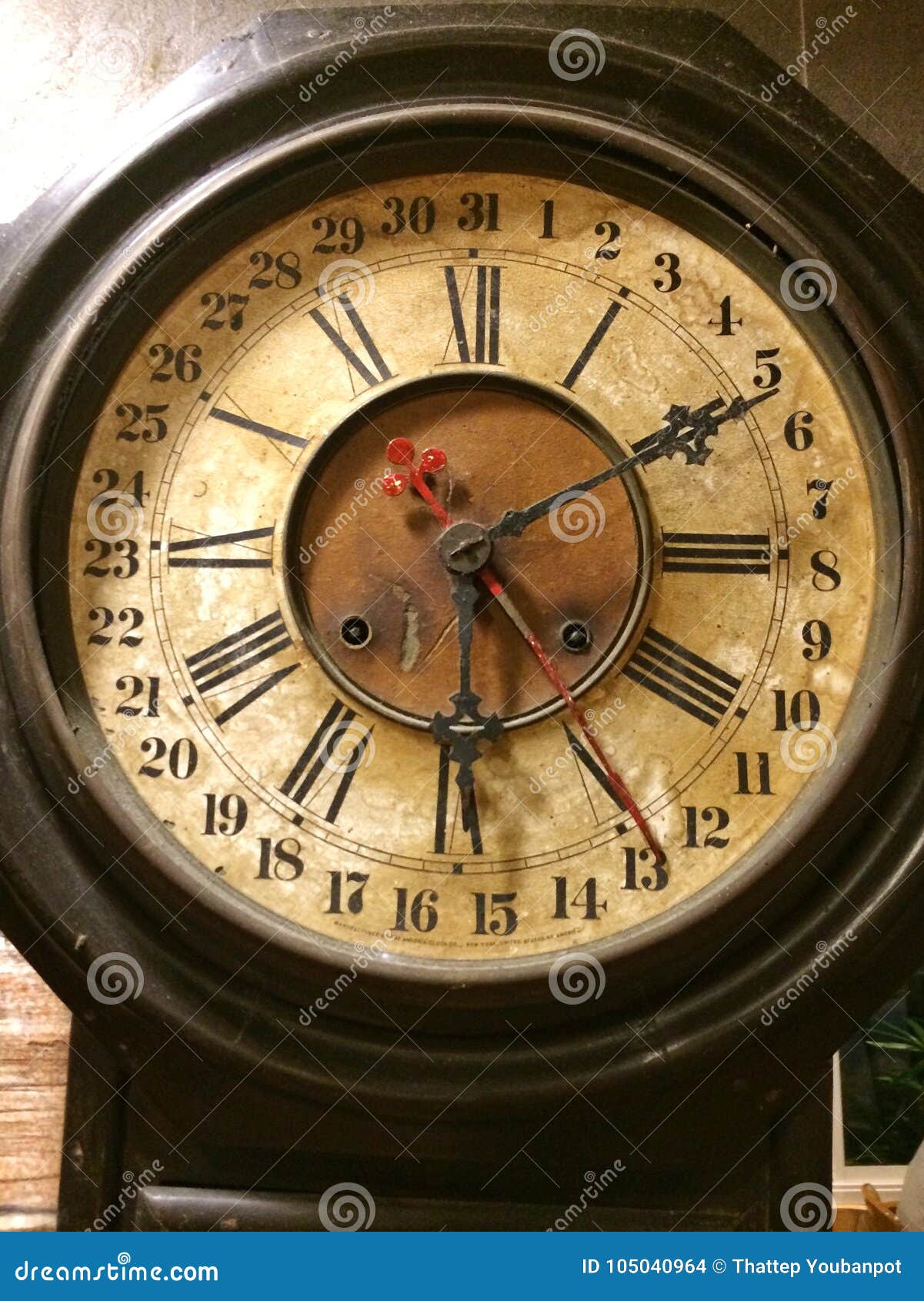 Old Clocks on the Brick Wall Editorial Stock Image Image of arrow