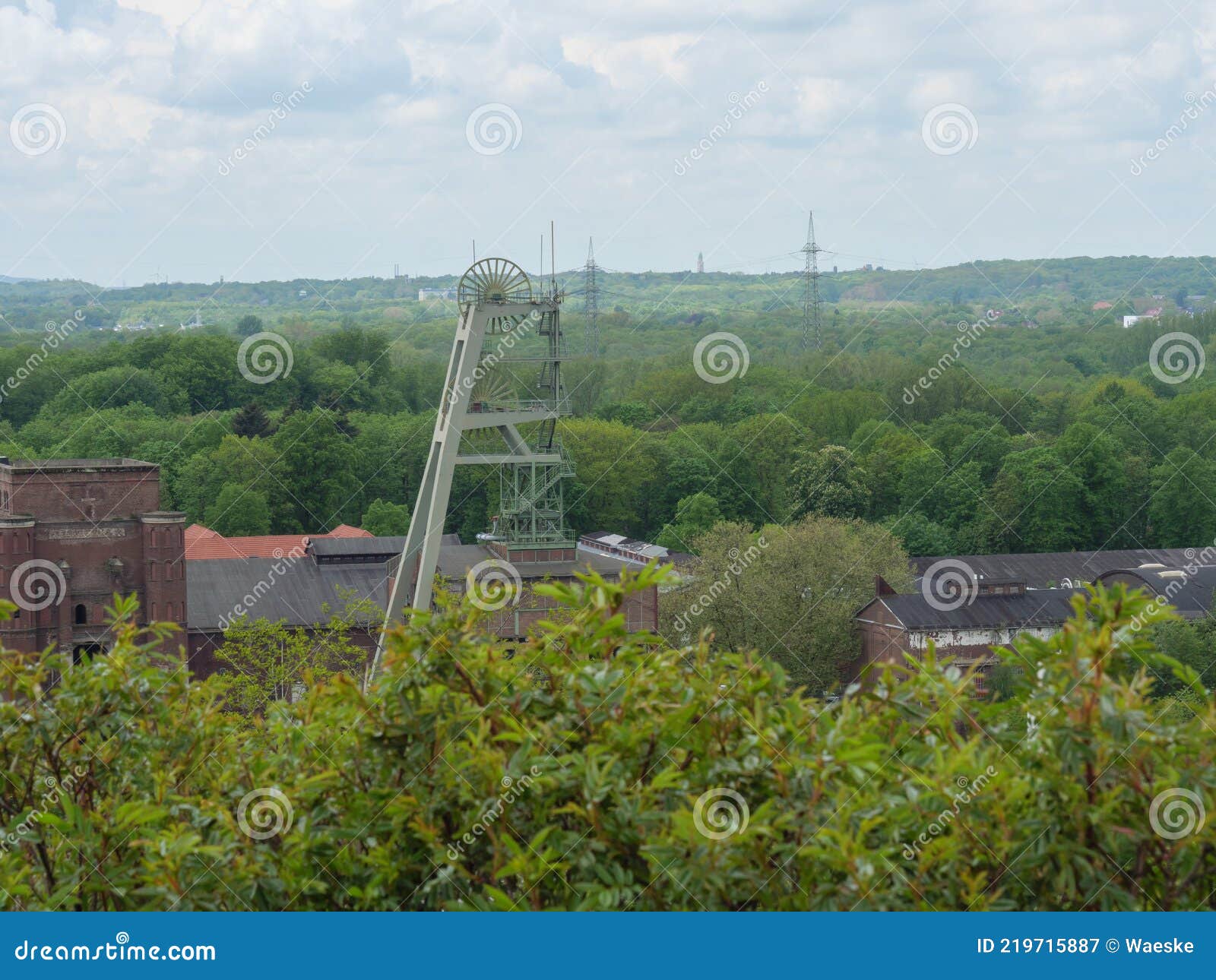 old coal mine in the ruhr aerea