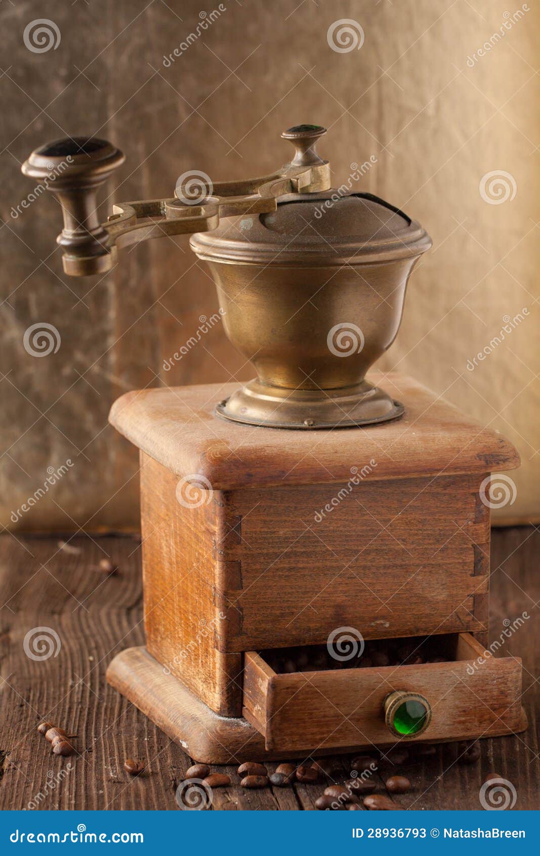 Old coffee grinder stock image. Image of dark, coffee 28936793