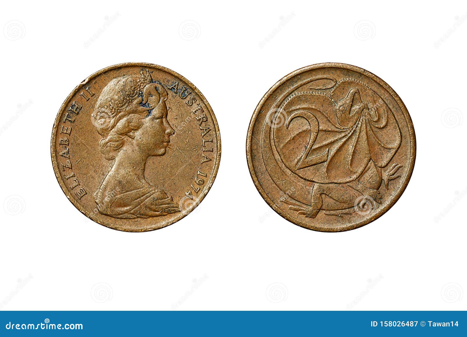 Old coin stock image. Image of australia, banking, horizontal 158026487