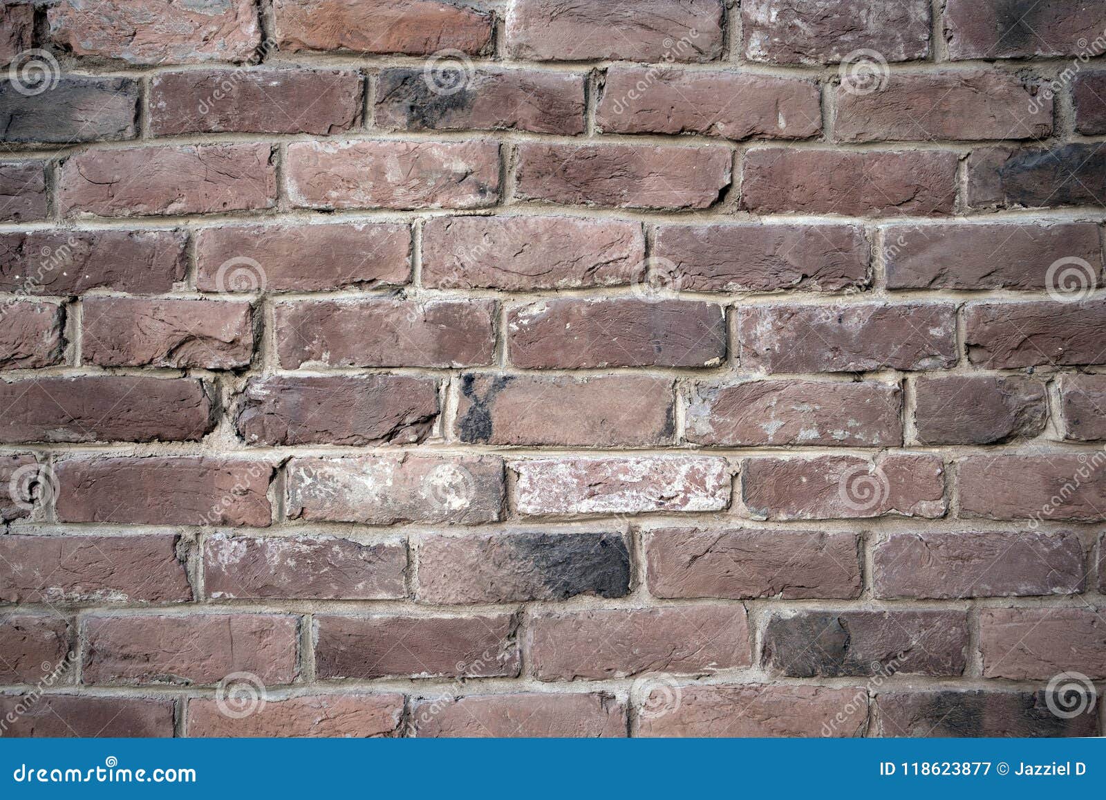old colorful resaturated brick wall texture