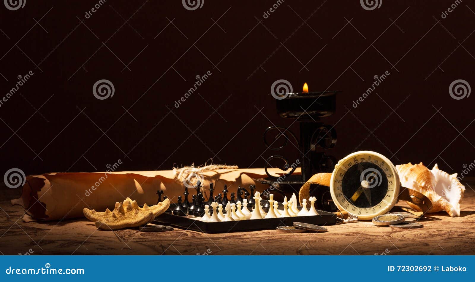 Compass chess stock image. Image of competition, planning - 18222101