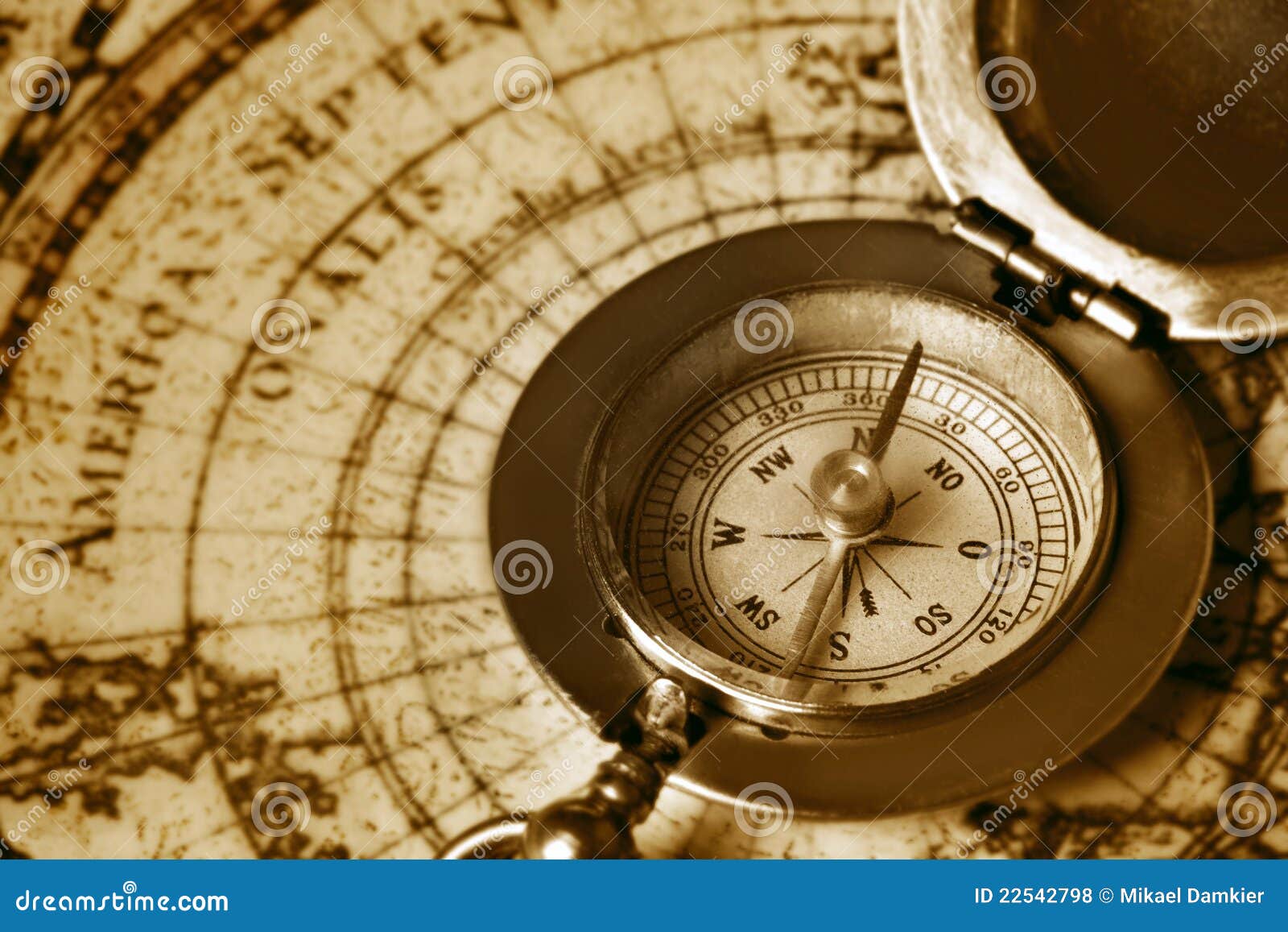 Compass And Chess On Old Map Stock Photo, Picture and Royalty Free Image.  Image 41531877.