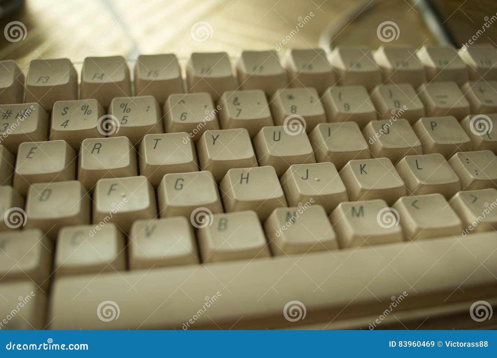 Old Computer Keyboard stock image. Image of characters 83960469