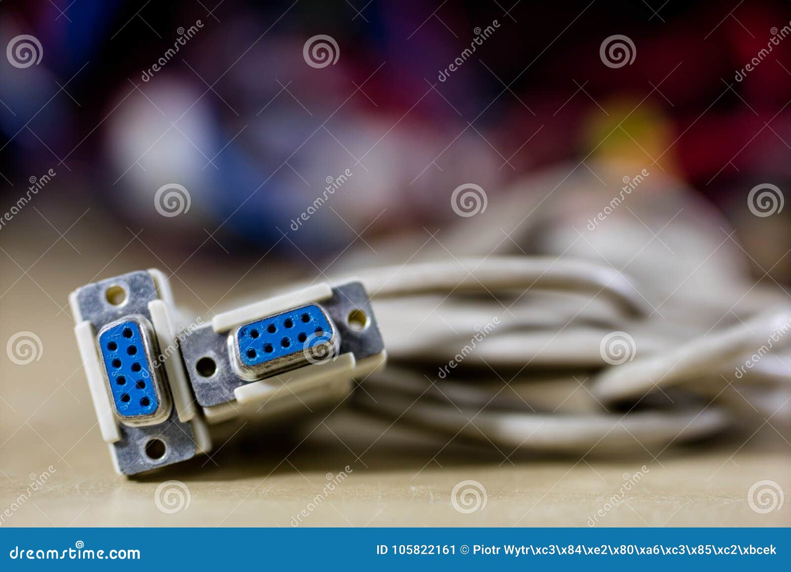 old computer wires. cables lpt, com1 and com2 for desktop and la