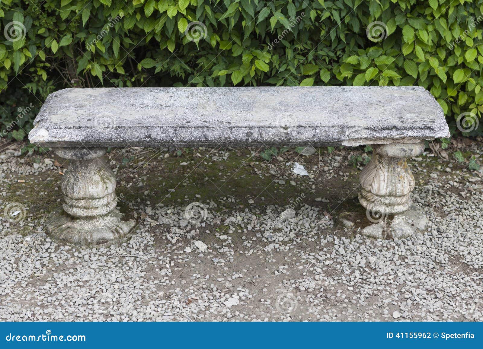 Old concrete bench stock photo. Image of bench, background 41155962