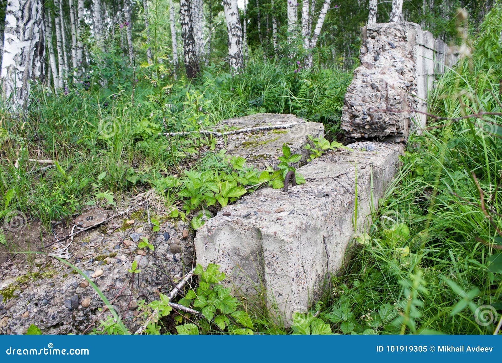 Old concrete blocks stock image. Image of rocks, bunker - 101919305