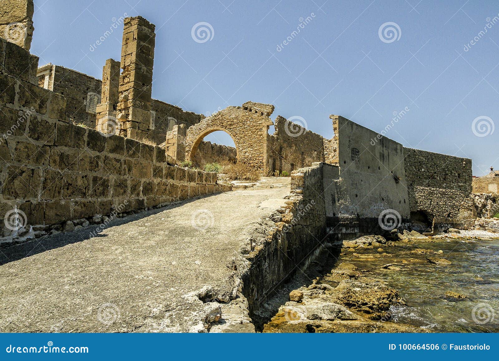 Old Construction in Avola (Tonnara Di Avola) Stock Photo Image of