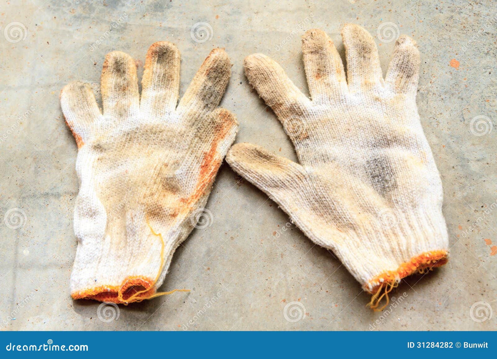 Old Construction Gloves,work Gloves Stock Photo Image of american