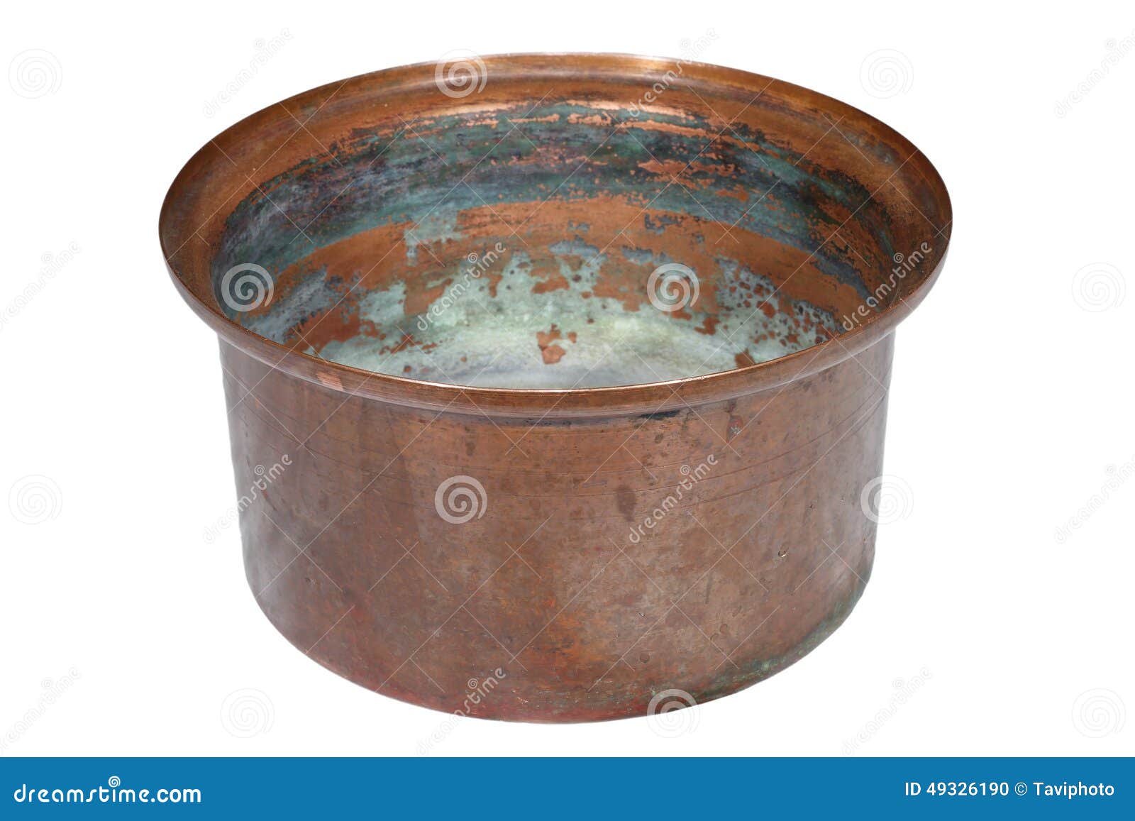 Old copper container stock photo. Image of craft, aged 49326190