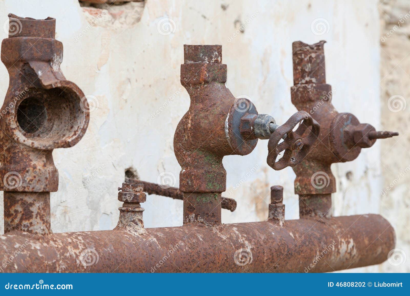 Old corroded water pipe stock photo. Image of dirty, hydrant 46808202