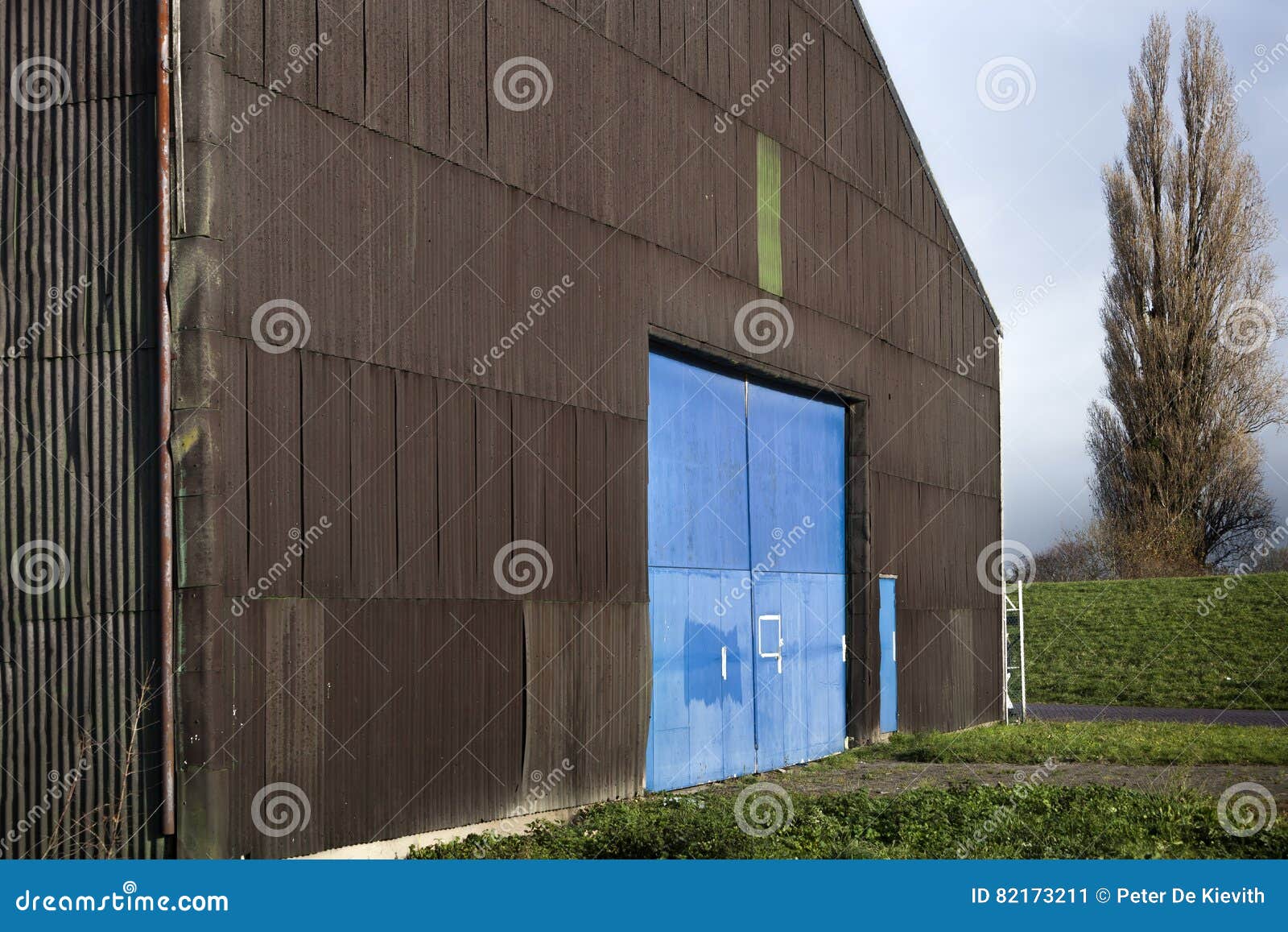 Old Corrugated Metal Warehouse Stock Image Image of industry