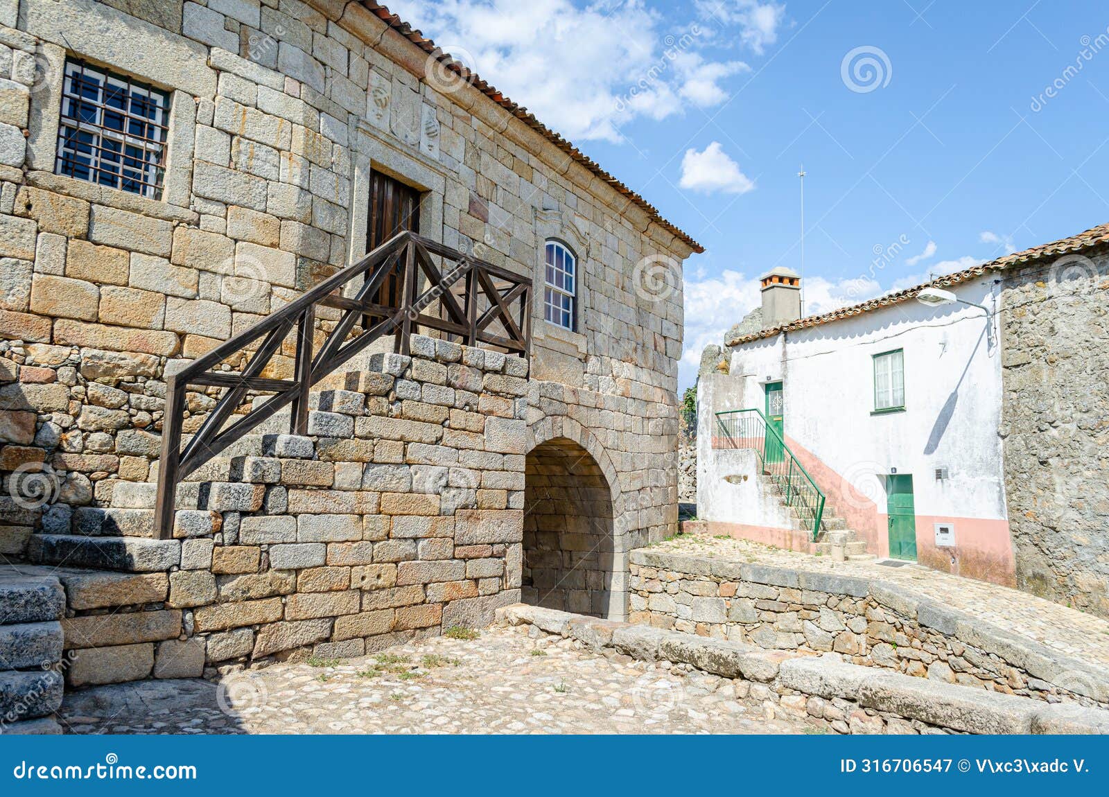 old council house in penamacor, medieval village in the beira baixa region of portugal