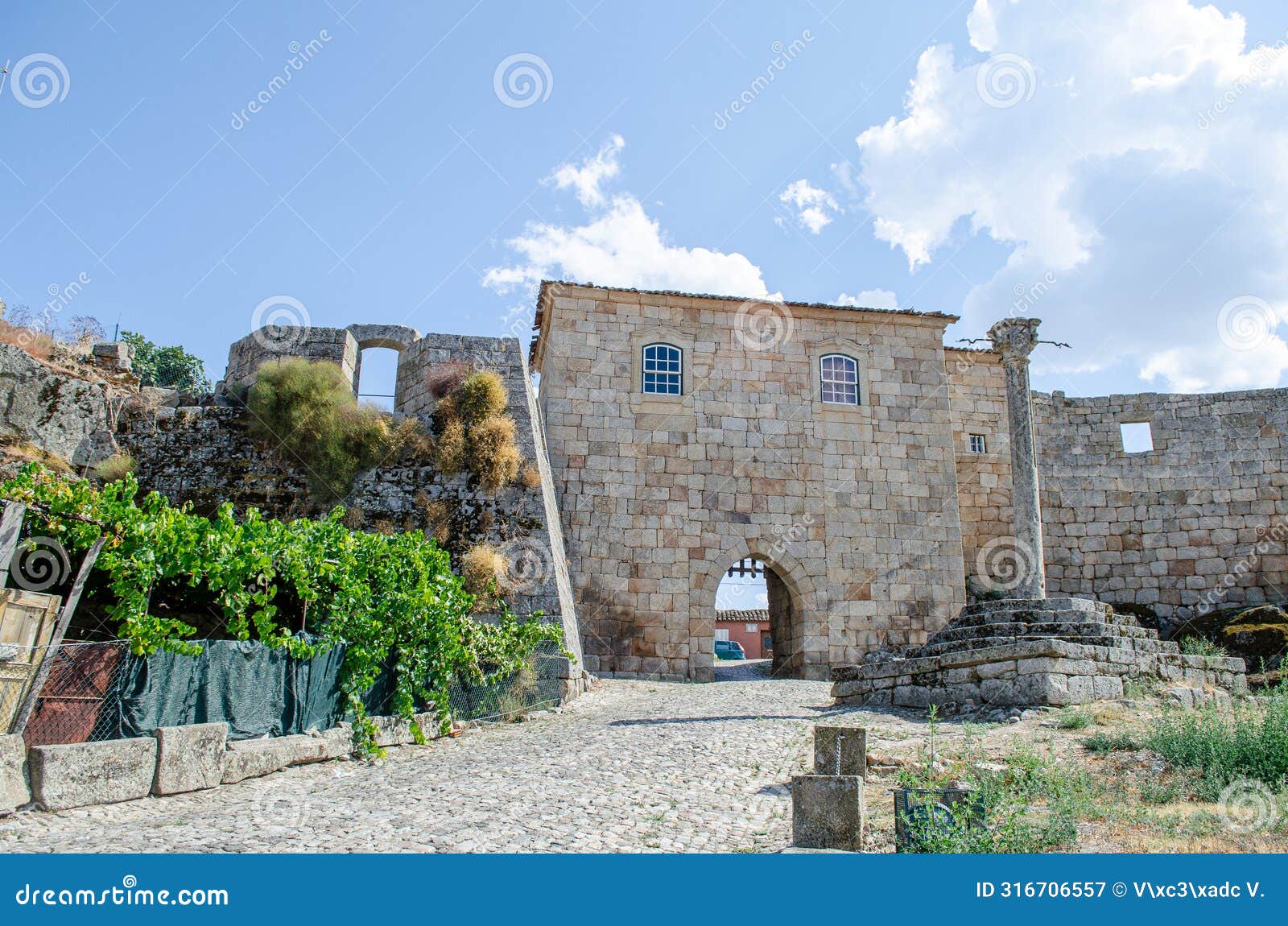 old council house in penamacor, a medieval village in the beira baixa region of portugal