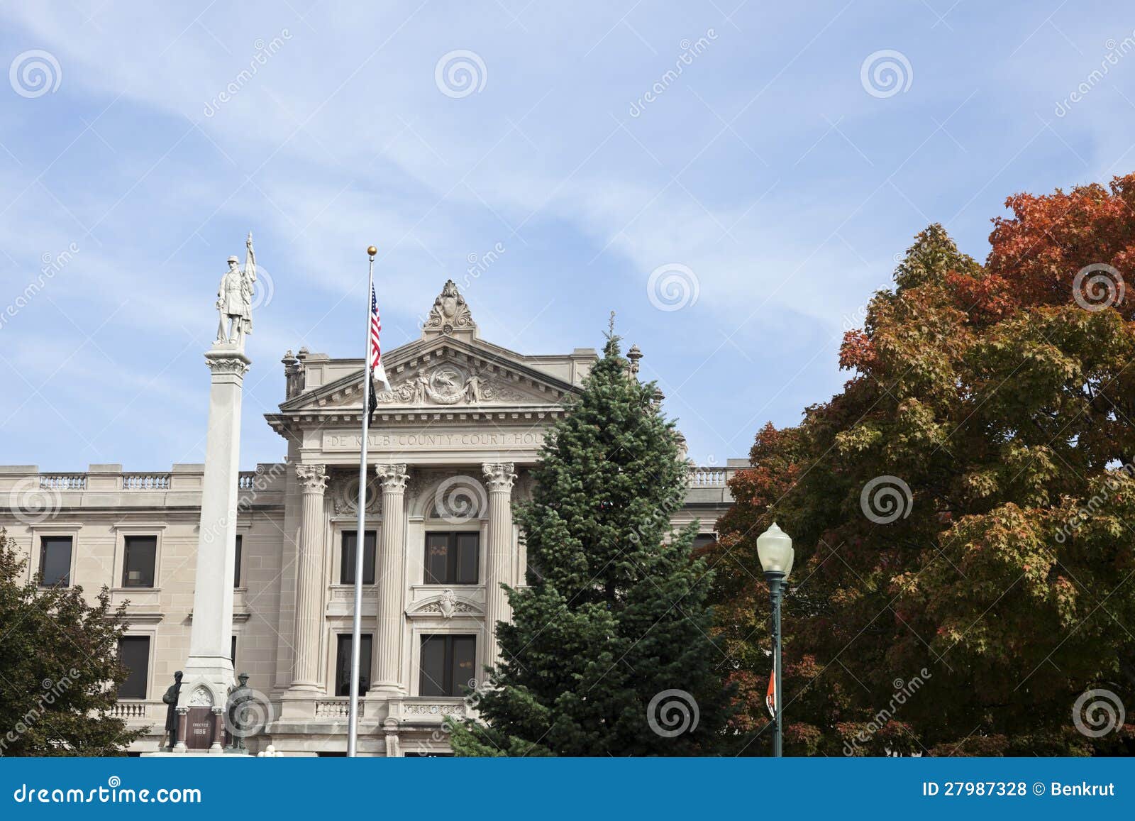 Old Courthouse in the Center of Sycamore Stock Photo Image of