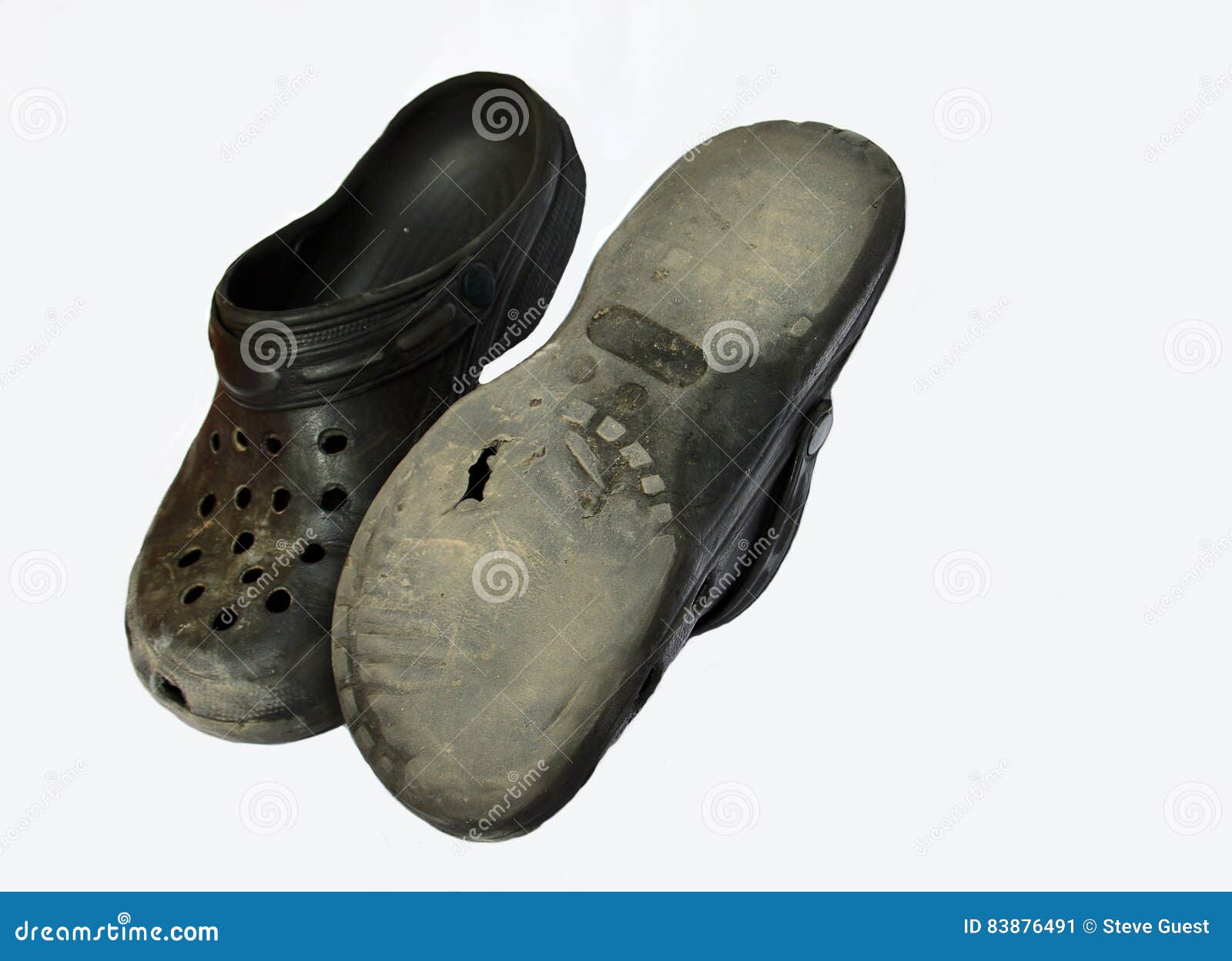 Old Croc Shoes stock image. Image of fasion, worn, croc - 83876491