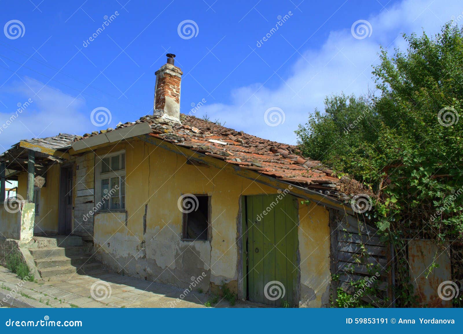 Old crumbling house stock image. Image of resort, province - 59853191