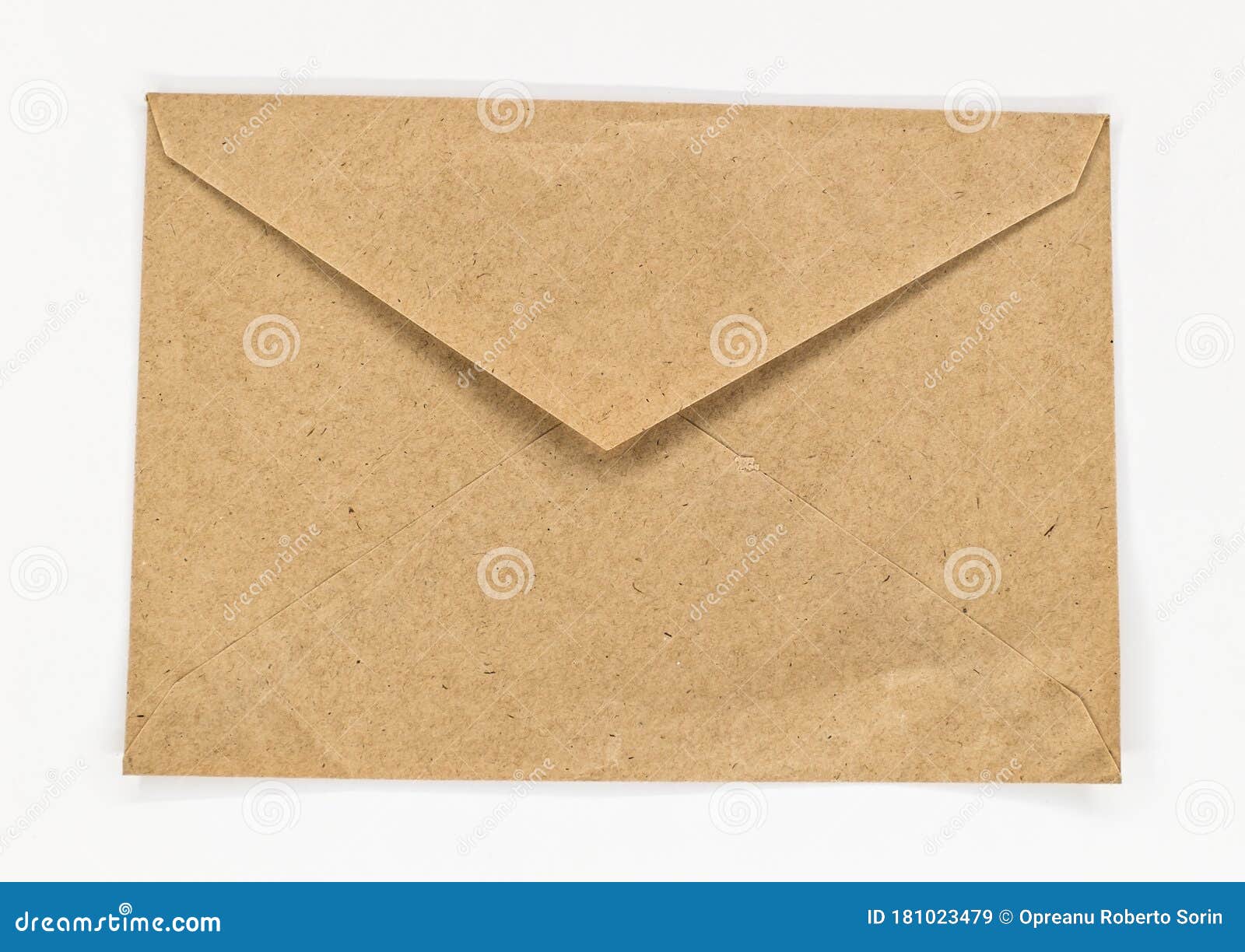 Crumpled Envelope On Isolated Background Stock Photography