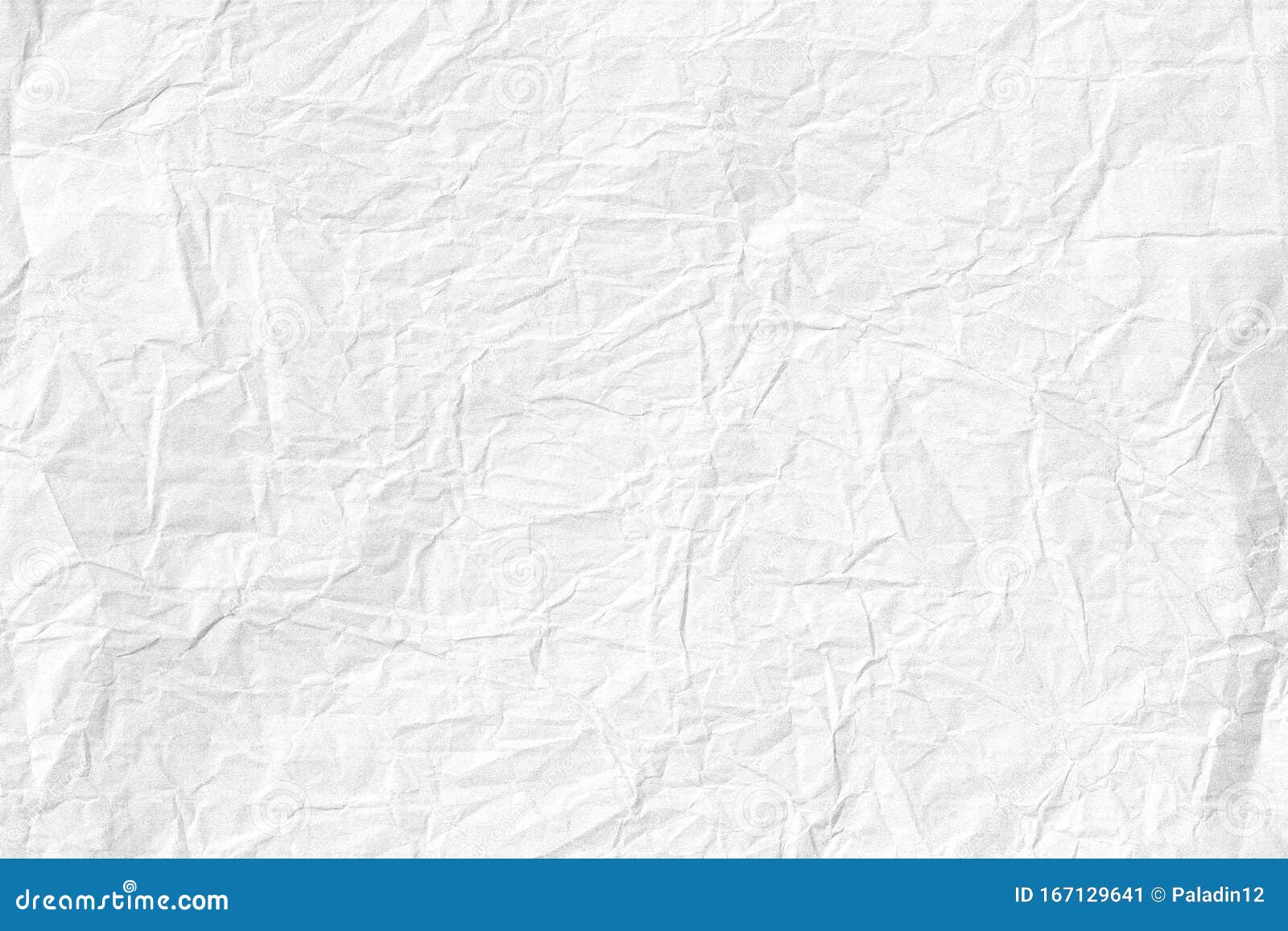 Old Crumpled White Paper Texture Stock Image - Image of material, grunge:  167129641