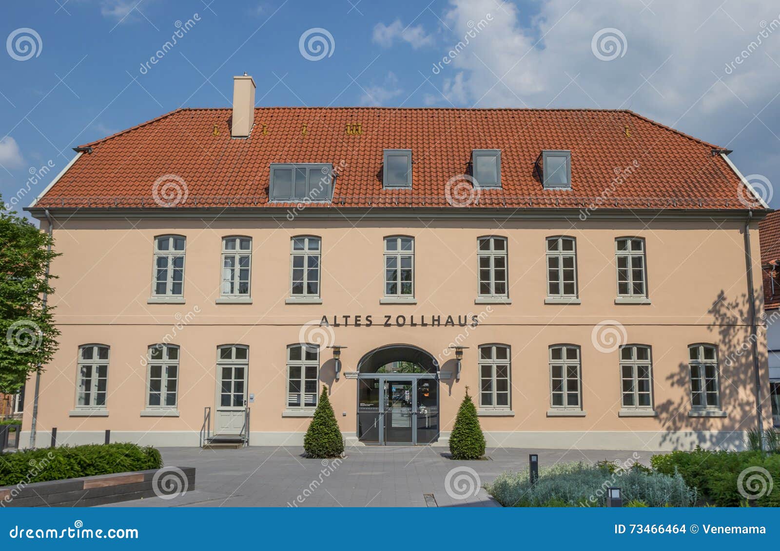 Old Customs House in the Center of Nordhorn Editorial Stock Image