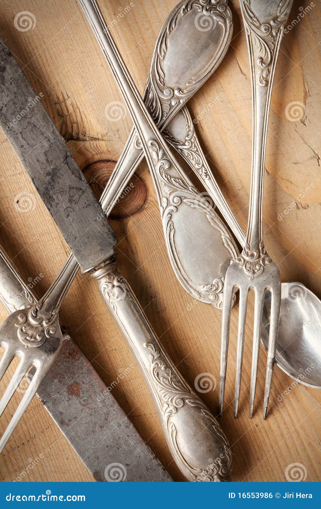 Old cutlery stock photo. Image of silverware, dining 16553986