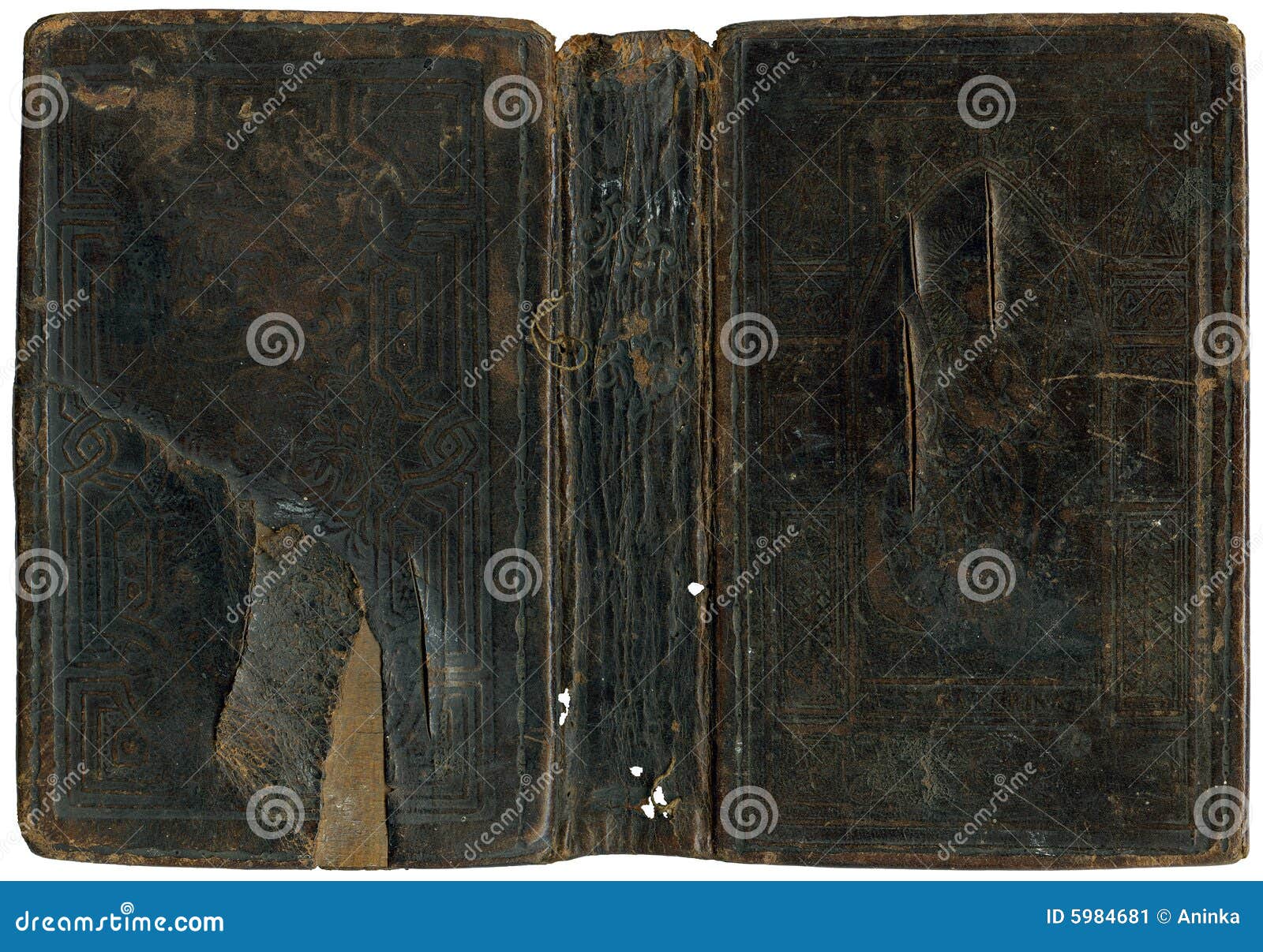 Old damaged book cover stock image. Image of aged, crumpled 5984681
