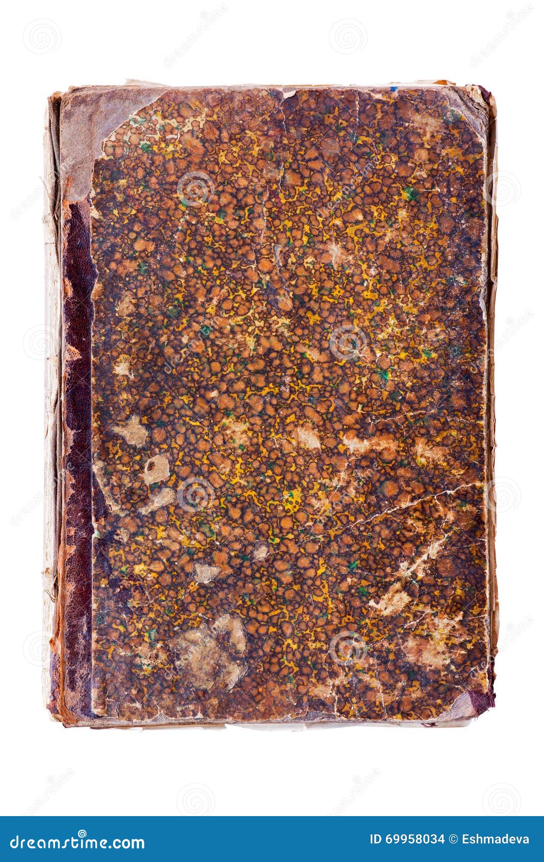Old damaged book cover stock photo. Image of library 69958034