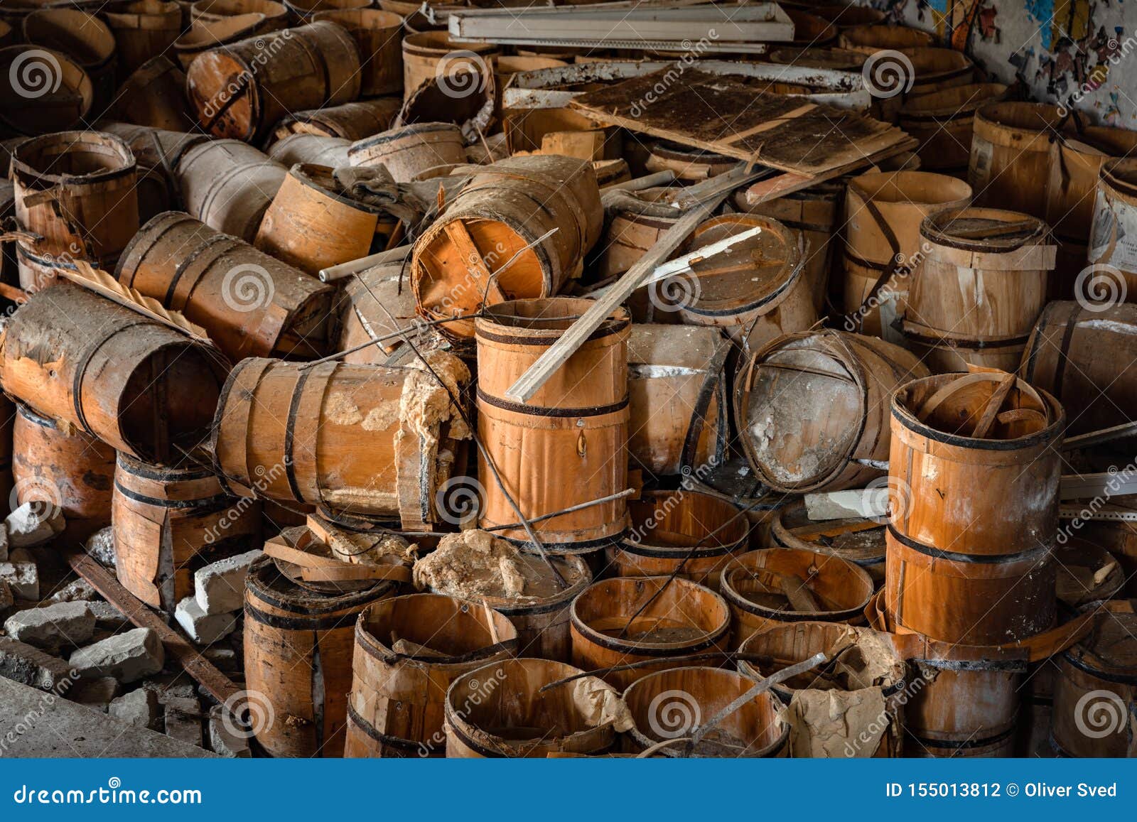 Old and Damaged Wine and Beer Barrels Stock Photo Image of wine, beer
