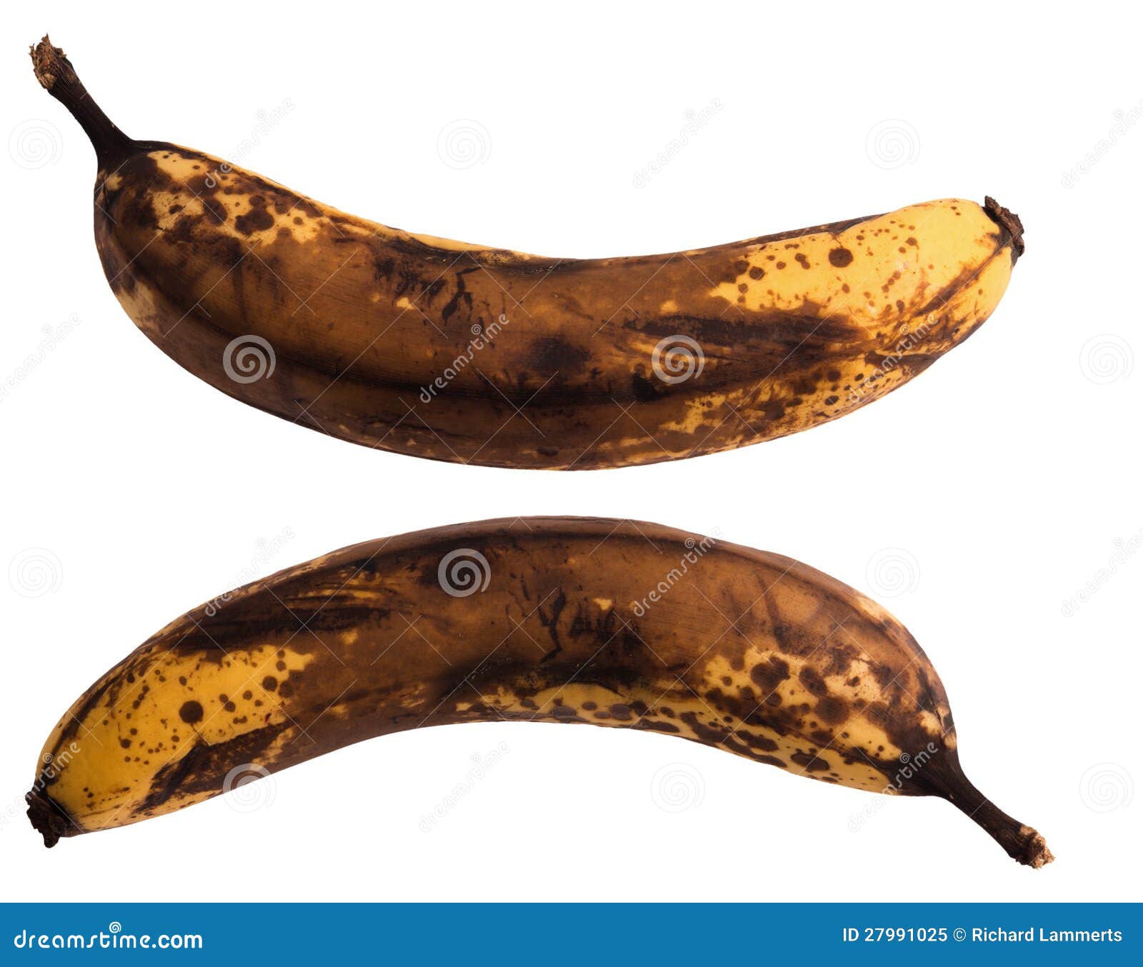 Old dark brown banana stock image. Image of organic, brown 27991025
